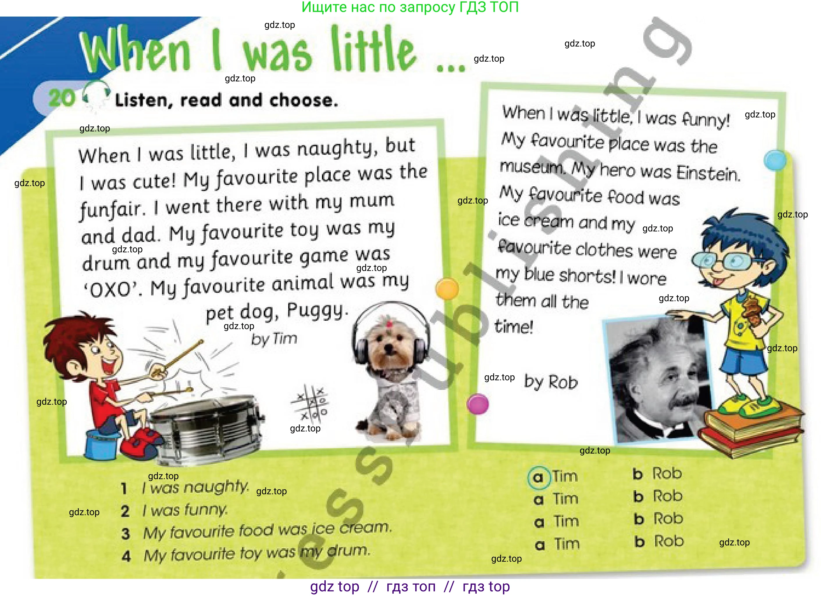 Английский язык (english), 4 класс Учебник (Pupil's book), авторы: Дули Дженни (Dooley Jenny), Оби Боб (Obee Bob), Мухамеджанова Наталья (Mukhamedjanova Natalya), издательство Express Publishing, Алматы, 2019, страница 26, номер 20, Условие