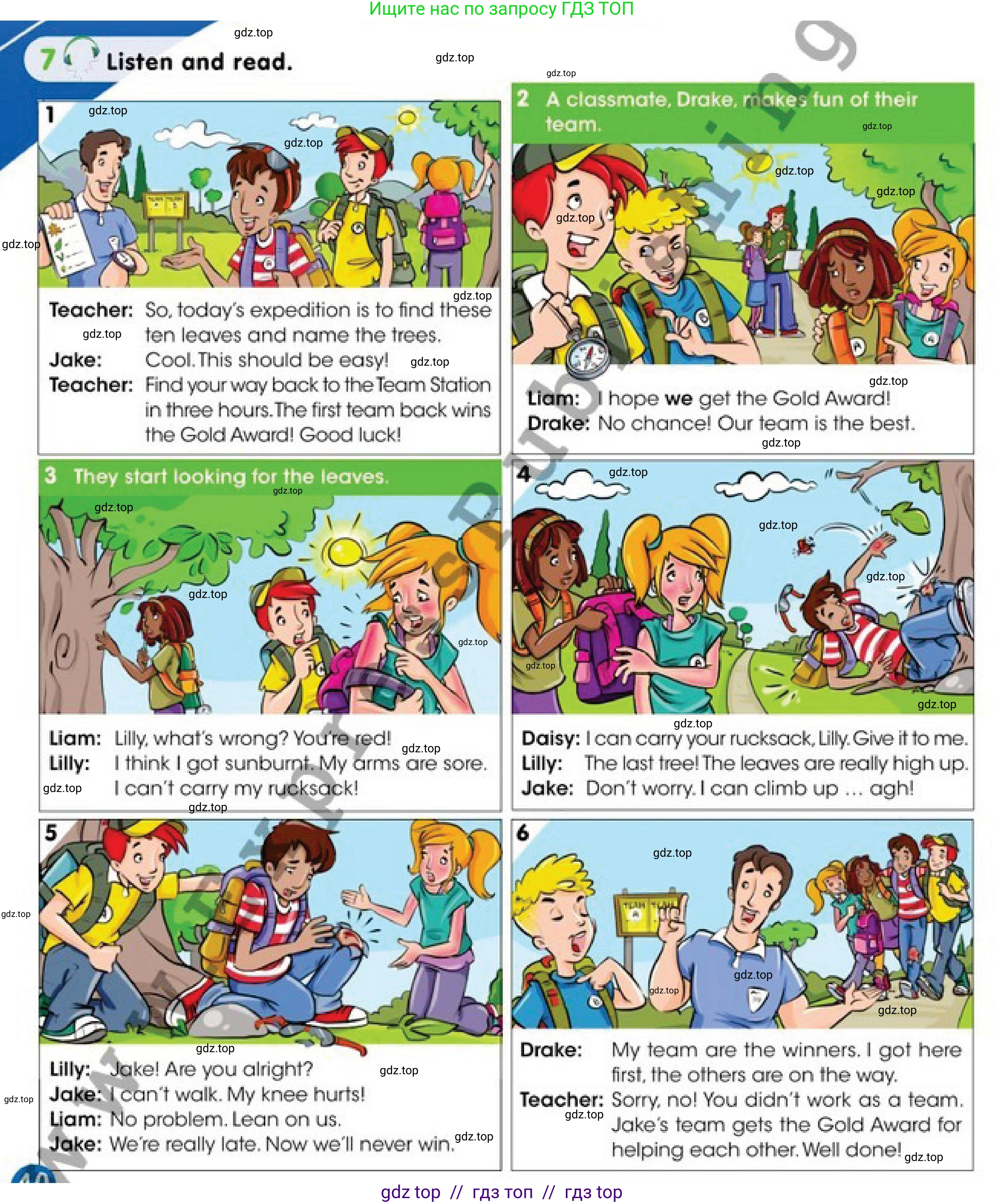 Английский язык (english), 4 класс Учебник (Pupil's book), авторы: Дули Дженни (Dooley Jenny), Оби Боб (Obee Bob), Мухамеджанова Наталья (Mukhamedjanova Natalya), издательство Express Publishing, Алматы, 2019, страница 40, номер 7, Условие