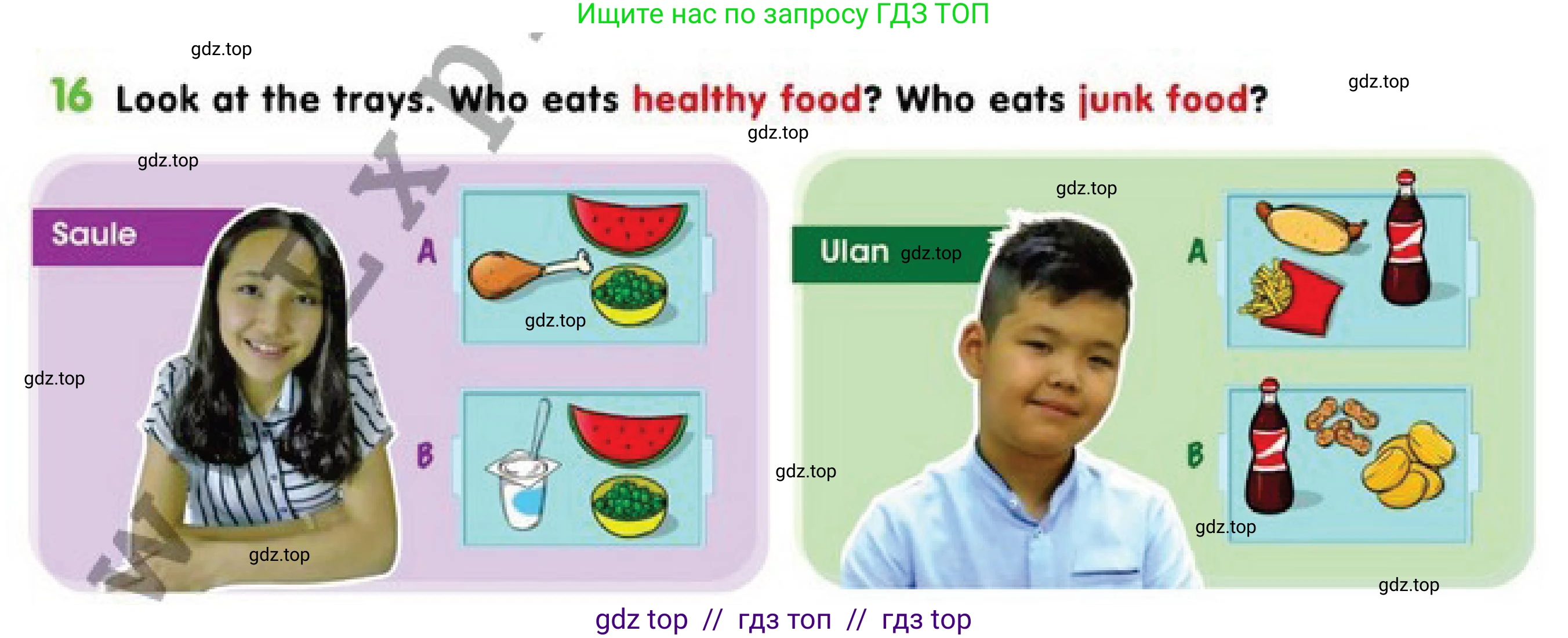 Английский язык (english), 4 класс Учебник (Pupil's book), авторы: Дули Дженни (Dooley Jenny), Оби Боб (Obee Bob), Мухамеджанова Наталья (Mukhamedjanova Natalya), издательство Express Publishing, Алматы, 2019, страница 88, номер 16, Условие