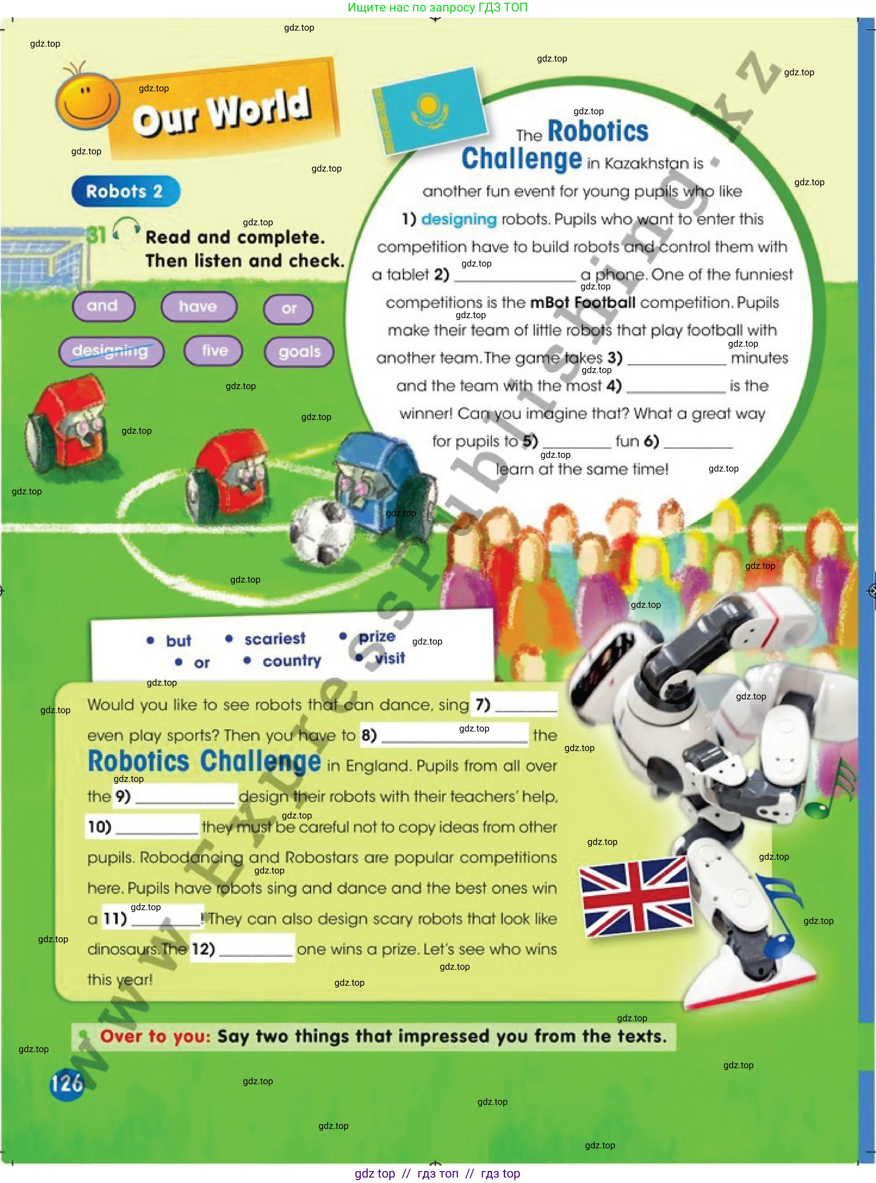 Английский язык (english), 4 класс Учебник (Pupil's book), авторы: Дули Дженни (Dooley Jenny), Оби Боб (Obee Bob), Мухамеджанова Наталья (Mukhamedjanova Natalya), издательство Express Publishing, Алматы, 2019, страница 126