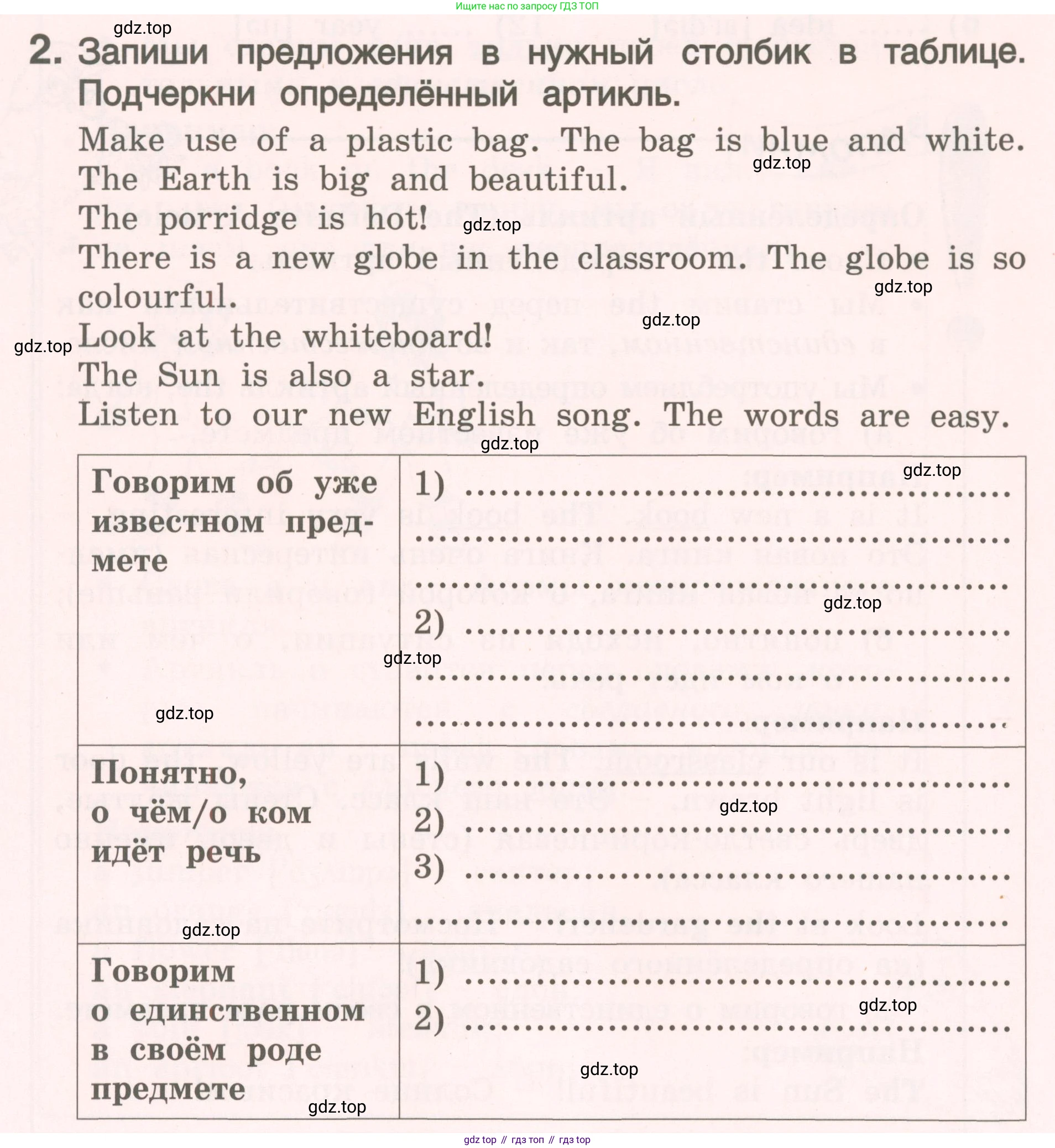ГДЗ Английский язык (english), 4 класс Пособие по грамматике (grammar companion), авторы: Комарова Юлия Александровна, Малова Ольга Вадимовна (Malova Olga), издательство Русское слово, Москва, 2023, сиреневого цвета, Часть ( Part) 1, страница 16, номер 2, Условие