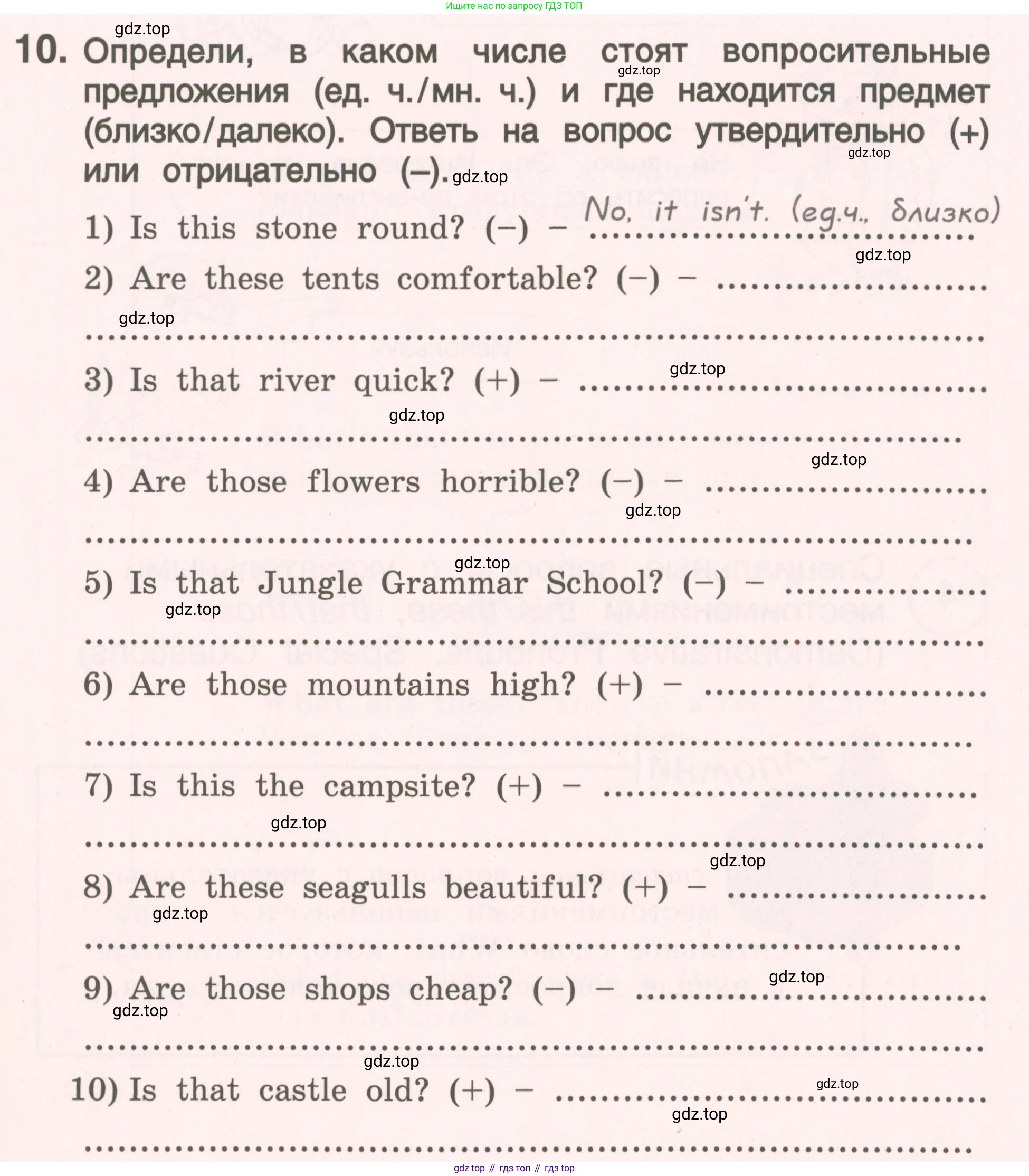 ГДЗ Английский язык (english), 4 класс Пособие по грамматике (grammar companion), авторы: Комарова Юлия Александровна, Малова Ольга Вадимовна (Malova Olga), издательство Русское слово, Москва, 2023, сиреневого цвета, Часть ( Part) 1, страница 47, номер 10, Условие