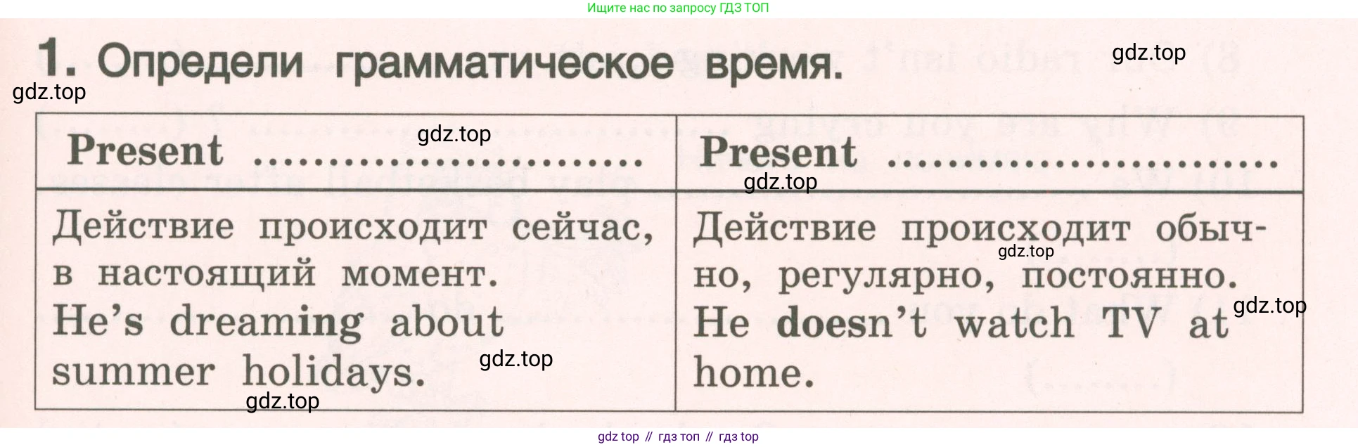 ГДЗ Английский язык (english), 4 класс Пособие по грамматике (grammar companion), авторы: Комарова Юлия Александровна, Малова Ольга Вадимовна (Malova Olga), издательство Русское слово, Москва, 2023, сиреневого цвета, Часть ( Part) 2, страница 35, номер 1, Условие