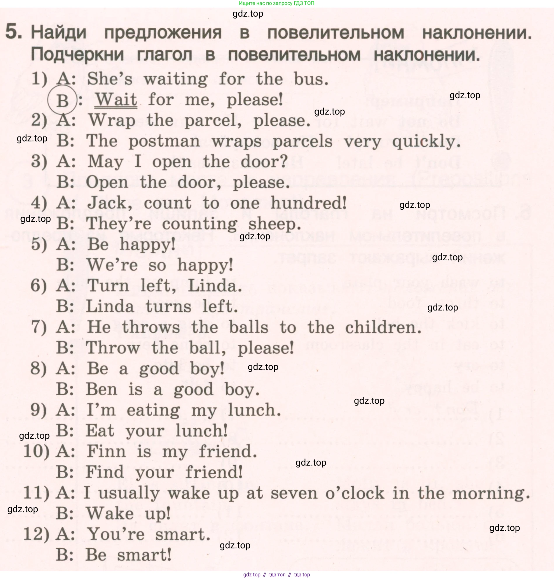 ГДЗ Английский язык (english), 4 класс Пособие по грамматике (grammar companion), авторы: Комарова Юлия Александровна, Малова Ольга Вадимовна (Malova Olga), издательство Русское слово, Москва, 2023, сиреневого цвета, Часть ( Part) 2, страница 43, номер 5, Условие
