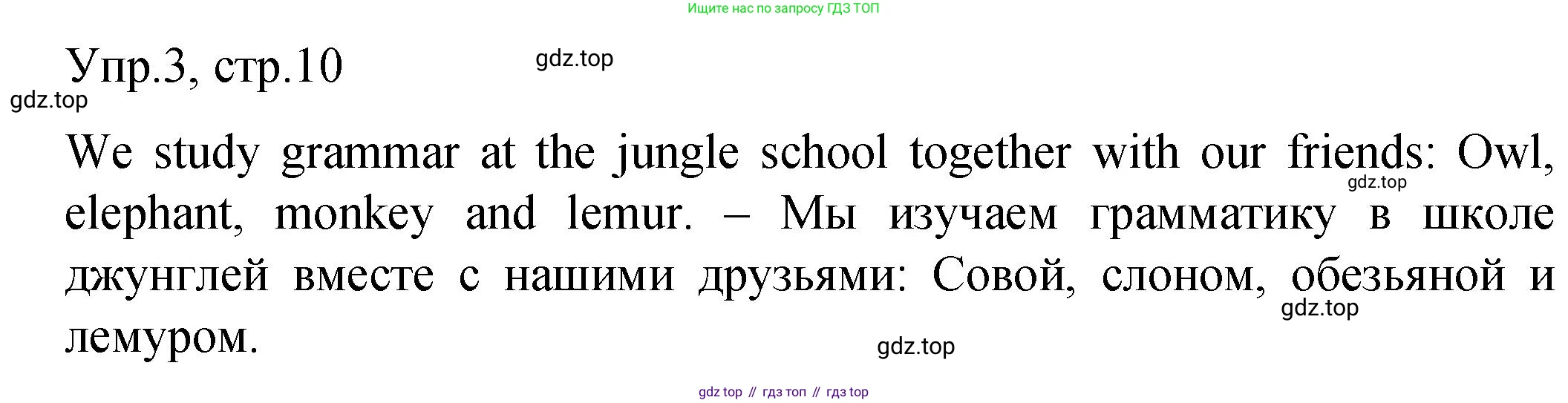 ГДЗ Английский язык (english), 4 класс Пособие по грамматике (grammar companion), авторы: Комарова Юлия Александровна, Малова Ольга Вадимовна (Malova Olga), издательство Русское слово, Москва, 2023, сиреневого цвета, Часть ( Part) 1, страница 10, номер 3, Решение