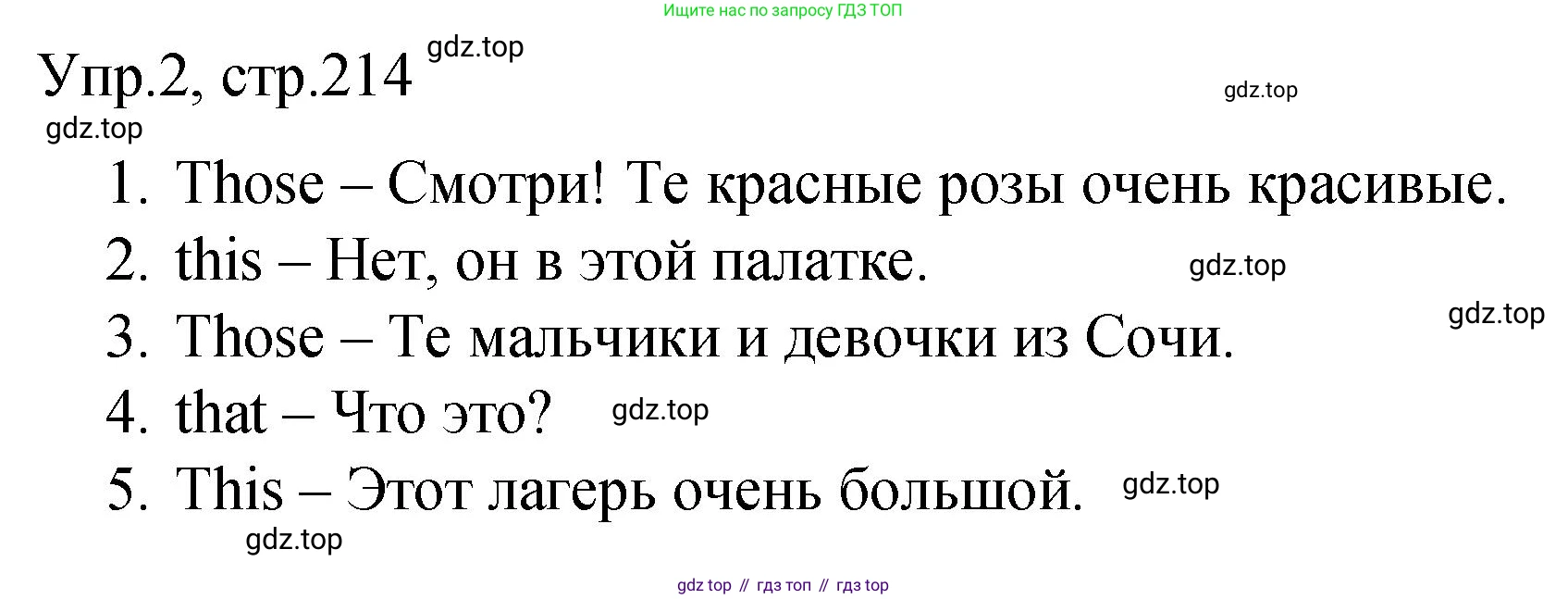 ГДЗ Английский язык (english), 4 класс Пособие по грамматике (grammar companion), авторы: Комарова Юлия Александровна, Малова Ольга Вадимовна (Malova Olga), издательство Русское слово, Москва, 2023, сиреневого цвета, Часть ( Part) 2, страница 214, номер 2, Решение