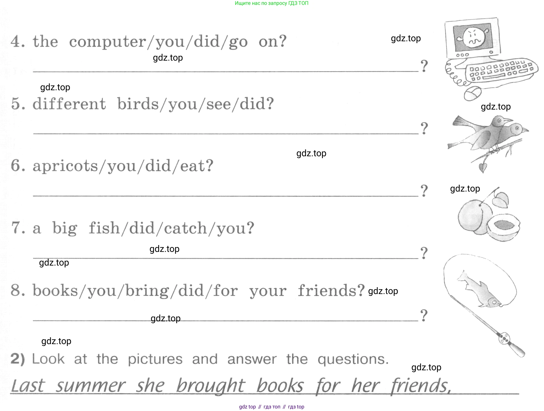 ГДЗ Английский язык (english), 4 класс рабочая тетрадь (activity book), авторы: Кузовлев Владимир Петрович (Kuzovlev Vladimir), Перегудова Эльвира Шакировна, Стрельникова Ольга Викторовна (Strelnikova Olga), Дуванова Ольга Викторовна, издательство Просвещение, Москва, 2017, оранжевого цвета, страница 5, номер 4, Условие (продолжение 2)
