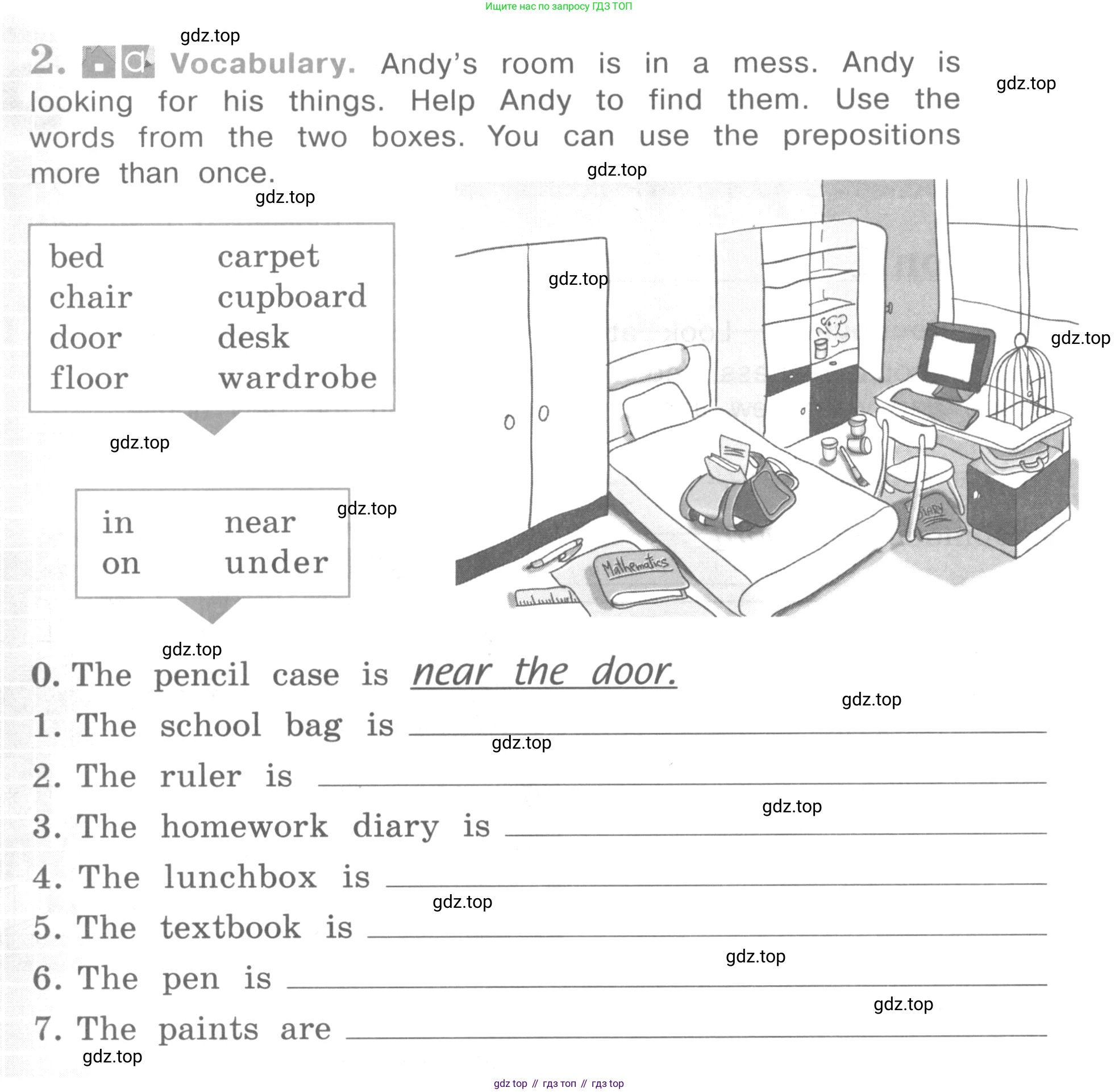ГДЗ Английский язык (english), 4 класс рабочая тетрадь (activity book), авторы: Кузовлев Владимир Петрович (Kuzovlev Vladimir), Перегудова Эльвира Шакировна, Стрельникова Ольга Викторовна (Strelnikova Olga), Дуванова Ольга Викторовна, издательство Просвещение, Москва, 2017, оранжевого цвета, страница 54, номер 2, Условие