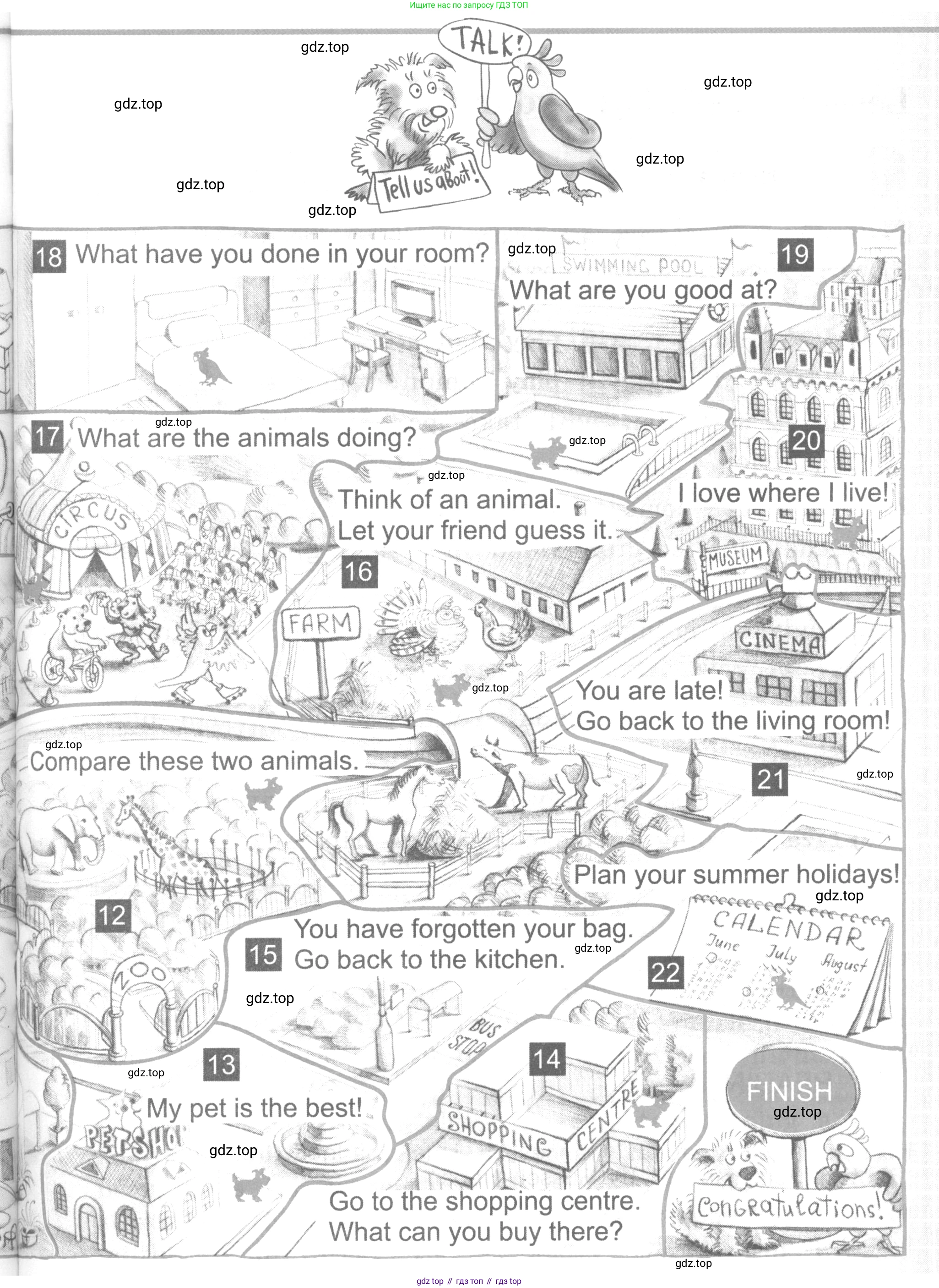 ГДЗ Английский язык (english), 4 класс рабочая тетрадь (activity book), авторы: Кузовлев Владимир Петрович (Kuzovlev Vladimir), Перегудова Эльвира Шакировна, Стрельникова Ольга Викторовна (Strelnikova Olga), Дуванова Ольга Викторовна, издательство Просвещение, Москва, 2017, оранжевого цвета, страница 97, номер 4, Условие (продолжение 3)