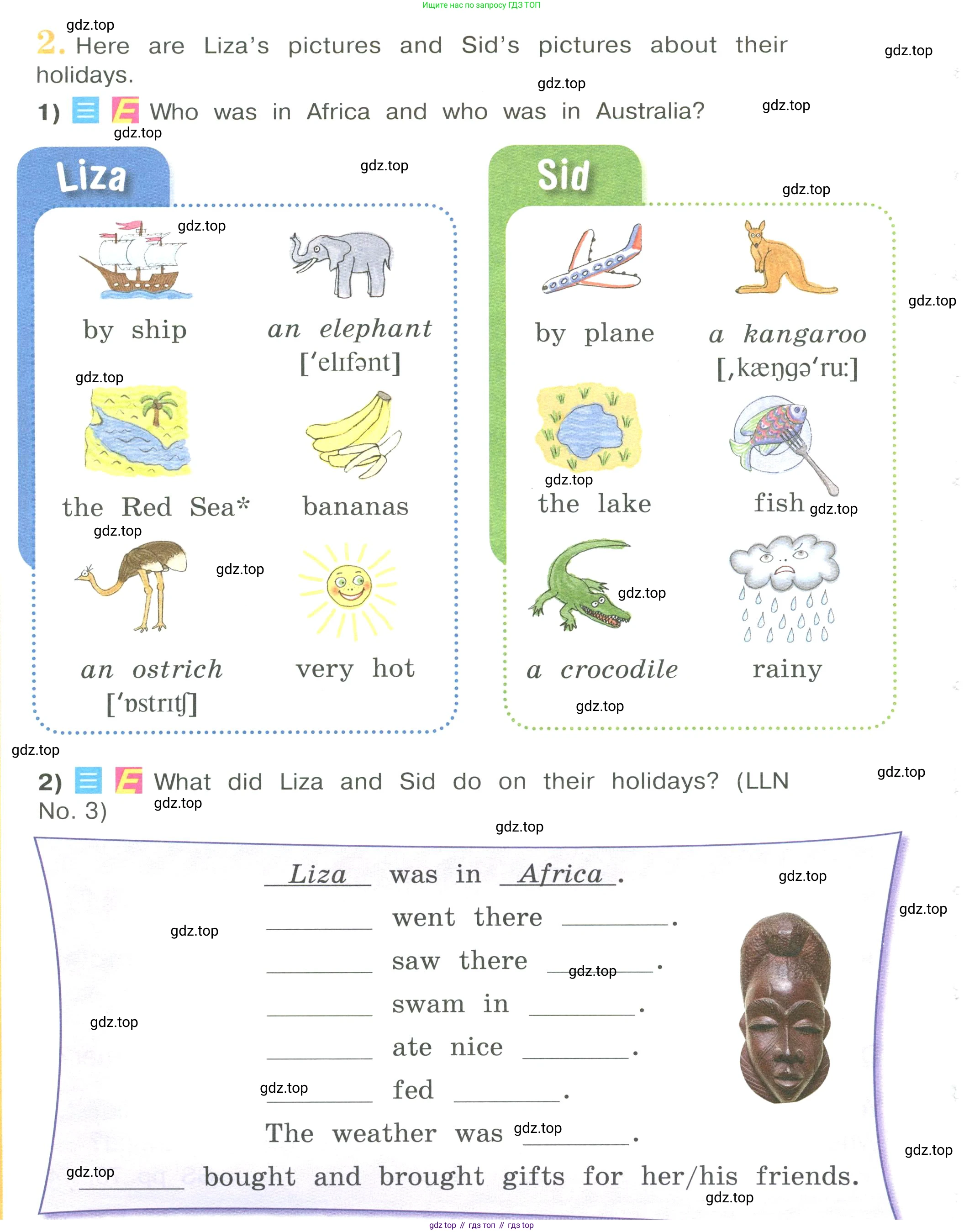 Английский язык (english), 4 класс Учебник (Student's book), авторы: Кузовлев Владимир Петрович (Kuzovlev Vladimir), Перегудова Эльвира Шакировна, Стрельникова Ольга Викторовна (Strelnikova Olga), Дуванова Ольга Викторовна, издательство Просвещение, Москва, 2019, красного цвета, Часть ( Part) 1, страница 10, номер 2, Условие