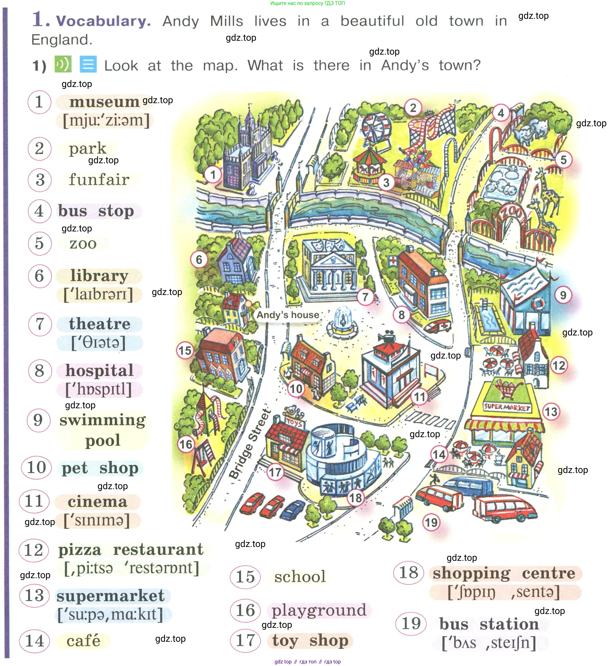 Английский язык (english), 4 класс Учебник (Student's book), авторы: Кузовлев Владимир Петрович (Kuzovlev Vladimir), Перегудова Эльвира Шакировна, Стрельникова Ольга Викторовна (Strelnikova Olga), Дуванова Ольга Викторовна, издательство Просвещение, Москва, 2019, красного цвета, Часть ( Part) 2, страница 20, номер 1, Условие