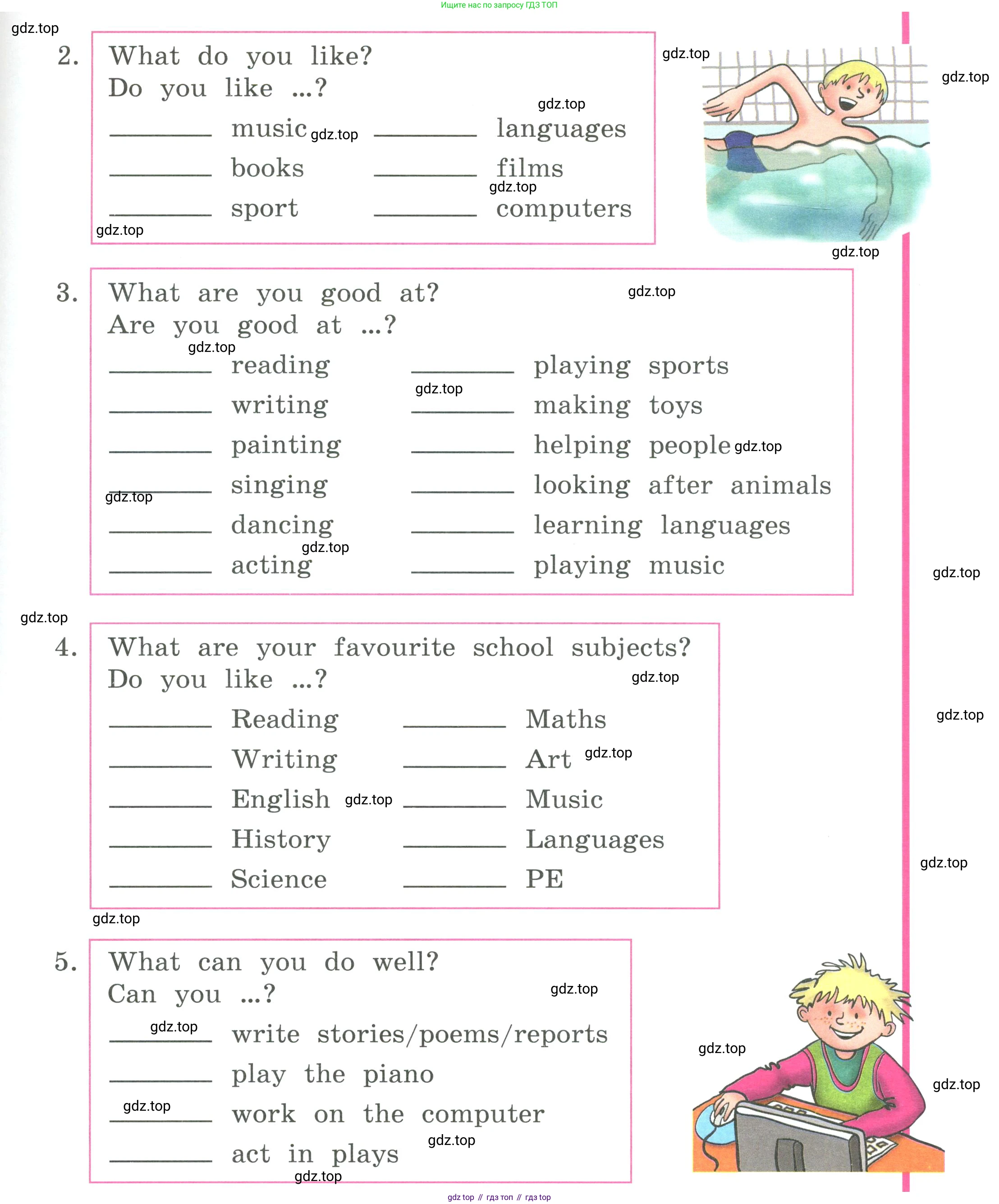 Английский язык (english), 4 класс Учебник (Student's book), авторы: Кузовлев Владимир Петрович (Kuzovlev Vladimir), Перегудова Эльвира Шакировна, Стрельникова Ольга Викторовна (Strelnikova Olga), Дуванова Ольга Викторовна, издательство Просвещение, Москва, 2019, красного цвета, Часть ( Part) 2, страница 44, номер 1, Условие (продолжение 2)