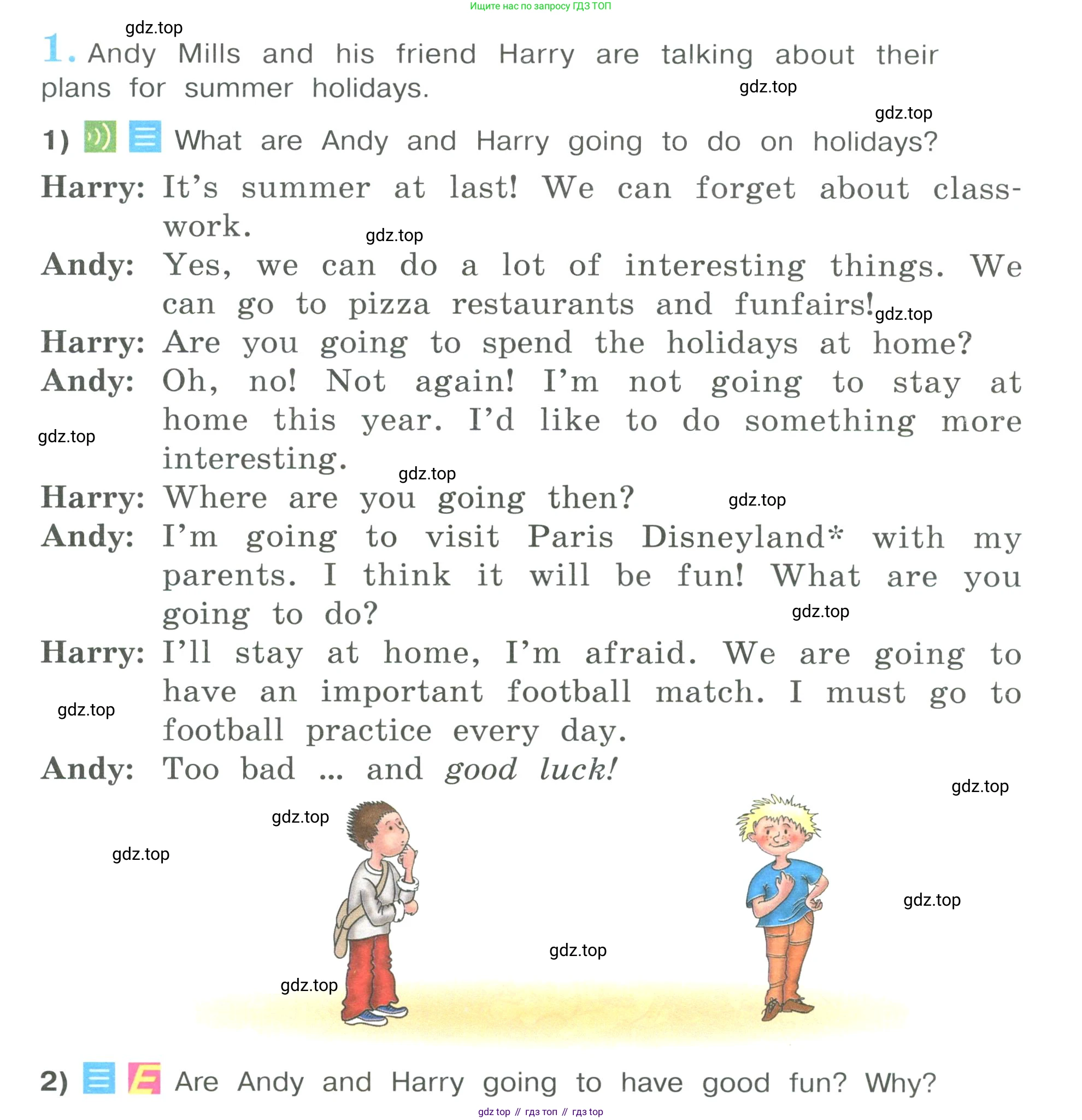 Английский язык (english), 4 класс Учебник (Student's book), авторы: Кузовлев Владимир Петрович (Kuzovlev Vladimir), Перегудова Эльвира Шакировна, Стрельникова Ольга Викторовна (Strelnikova Olga), Дуванова Ольга Викторовна, издательство Просвещение, Москва, 2019, красного цвета, Часть ( Part) 2, страница 62, номер 1, Условие