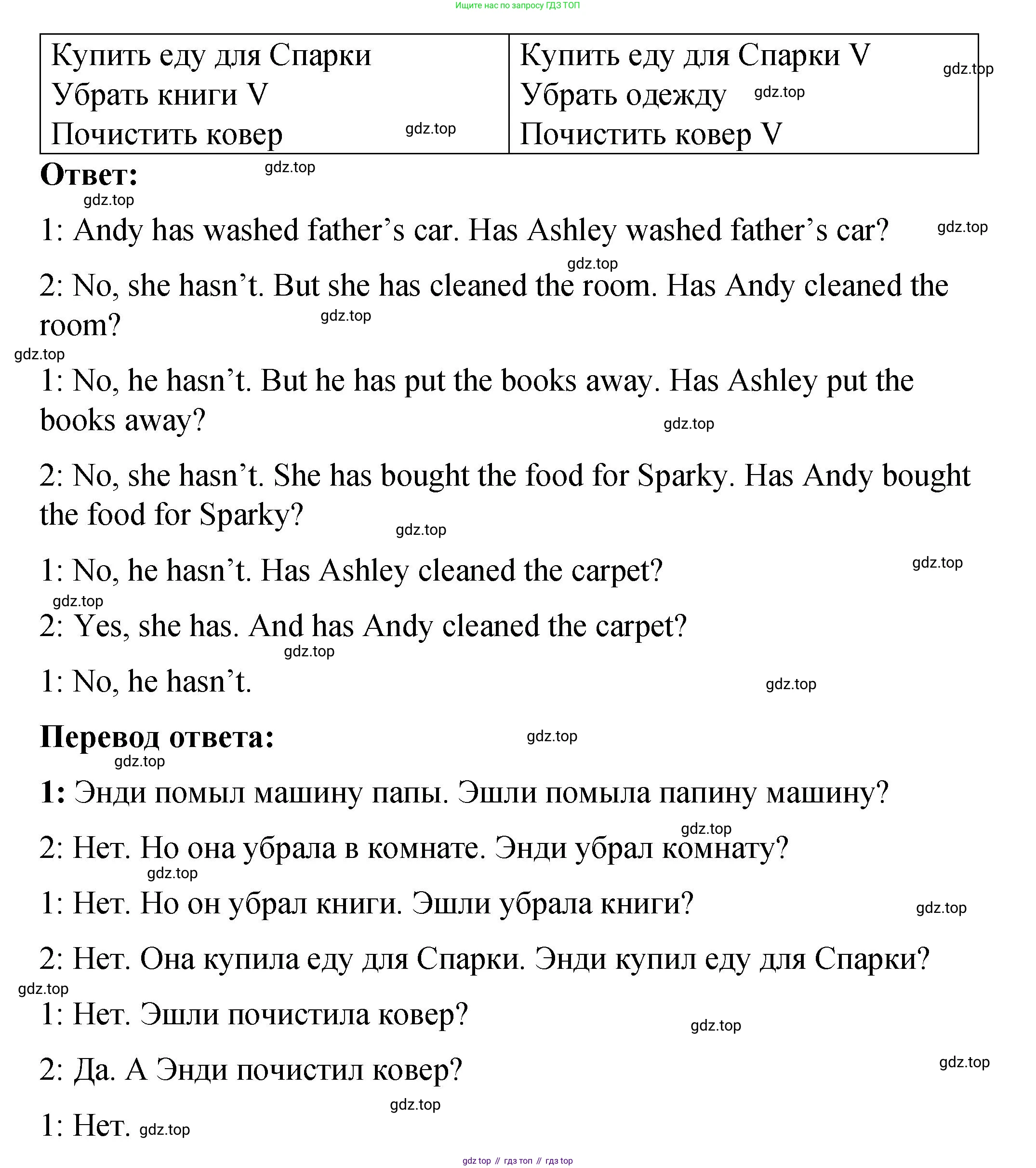Английский язык (english), 4 класс Учебник (Student's book), авторы: Кузовлев Владимир Петрович (Kuzovlev Vladimir), Перегудова Эльвира Шакировна, Стрельникова Ольга Викторовна (Strelnikova Olga), Дуванова Ольга Викторовна, издательство Просвещение, Москва, 2019, красного цвета, Часть ( Part) 2, страница 15, номер 2, Решение (продолжение 2)