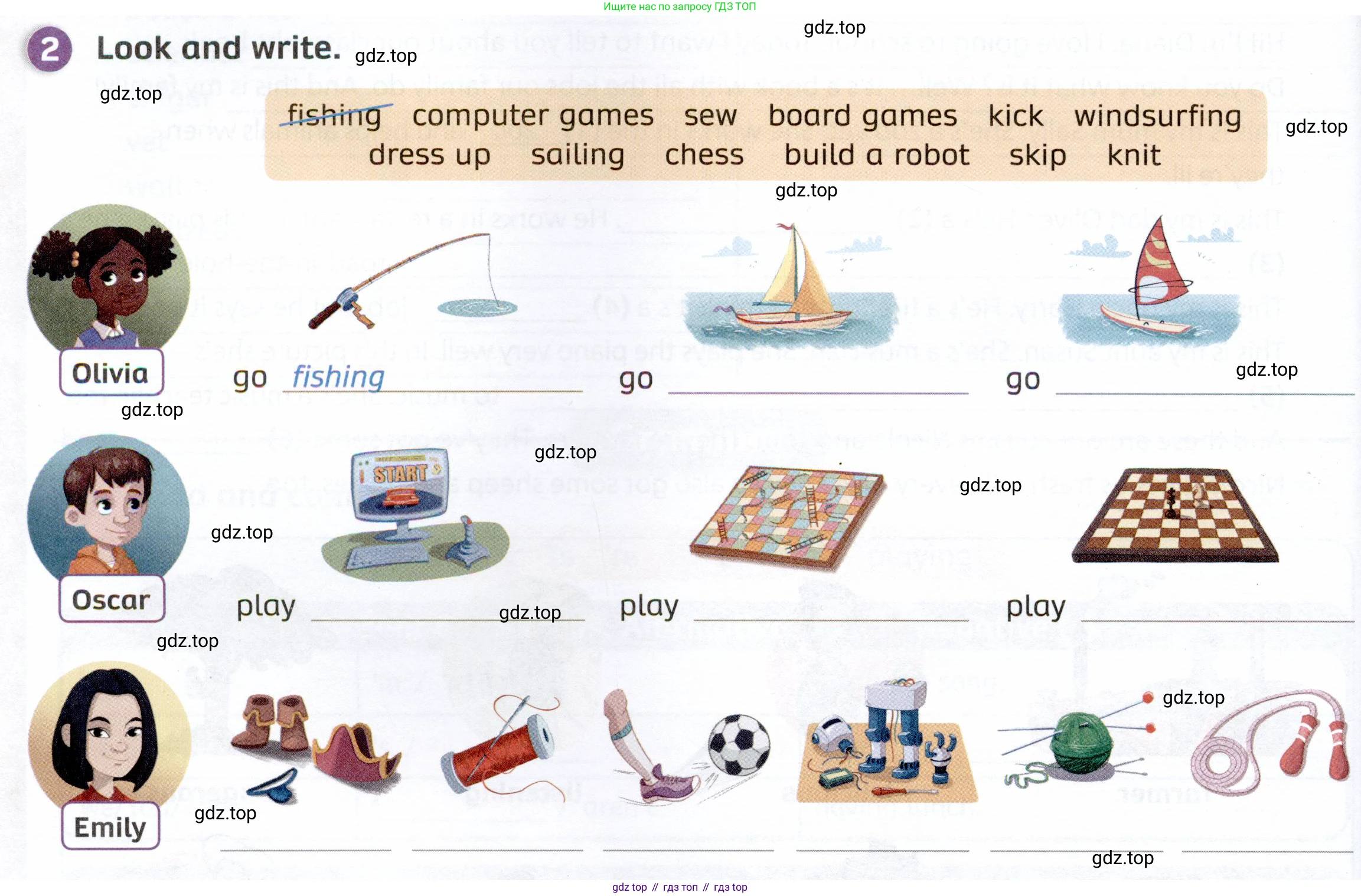 ГДЗ Английский язык (english), 4 класс Рабочая тетрадь (workbook), авторы: Покидова Анастасия Дмитриевна (Pokidova Anastasiya), Авелло Инес (Avello Ines), Махоуни Мишель (Mahony Michelle), издательство Просвещение, Москва, 2023, зелёного цвета, страница 56, номер 2, Условие