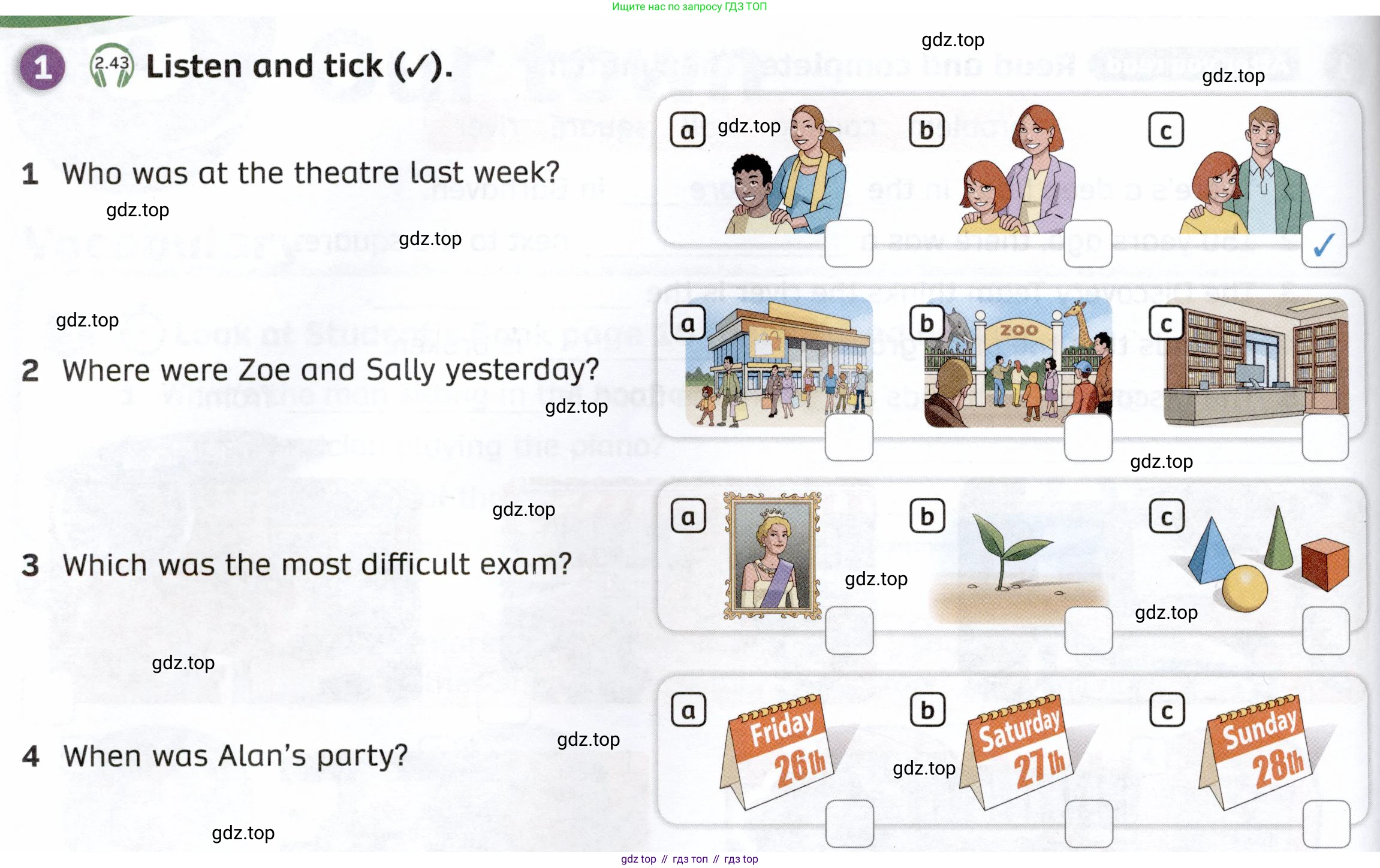 ГДЗ Английский язык (english), 4 класс Рабочая тетрадь (workbook), авторы: Покидова Анастасия Дмитриевна (Pokidova Anastasiya), Авелло Инес (Avello Ines), Махоуни Мишель (Mahony Michelle), издательство Просвещение, Москва, 2023, зелёного цвета, страница 70, номер 1, Условие