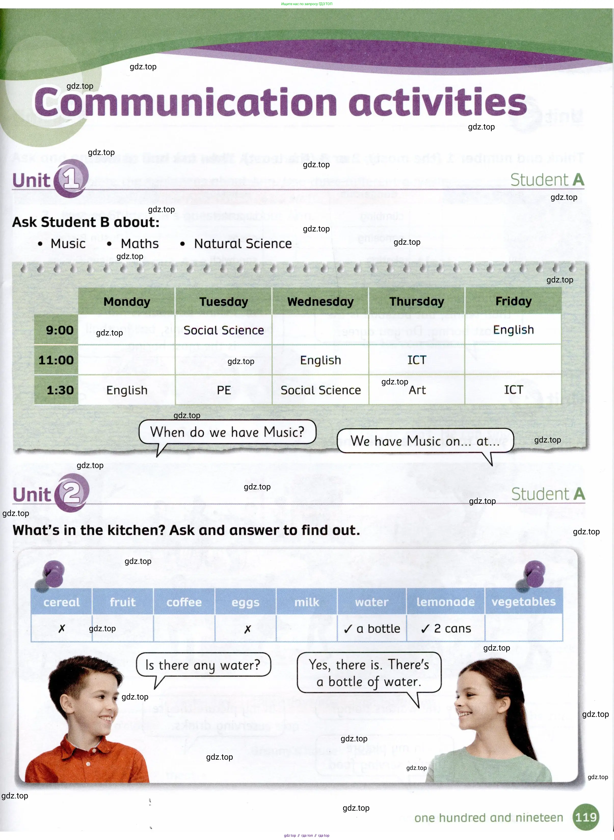 Английский язык (english), 4 класс Рабочая тетрадь (workbook), авторы: Покидова Анастасия Дмитриевна (Pokidova Anastasiya), Авелло Инес (Avello Ines), Махоуни Мишель (Mahony Michelle), издательство Просвещение, Москва, 2023, зелёного цвета, страница 119