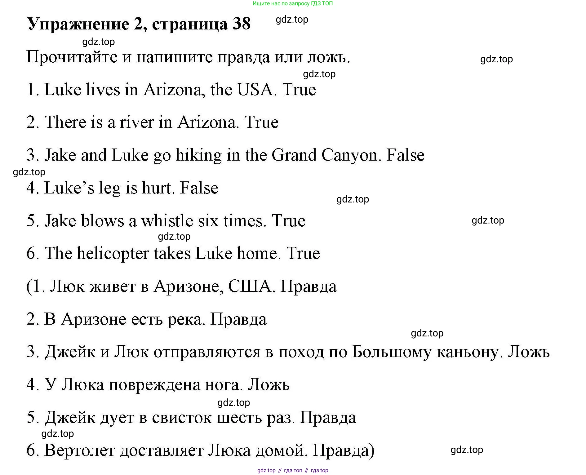 ГДЗ Английский язык (english), 4 класс Рабочая тетрадь (workbook), авторы: Покидова Анастасия Дмитриевна (Pokidova Anastasiya), Авелло Инес (Avello Ines), Махоуни Мишель (Mahony Michelle), издательство Просвещение, Москва, 2023, зелёного цвета, страница 38, номер 2, Решение