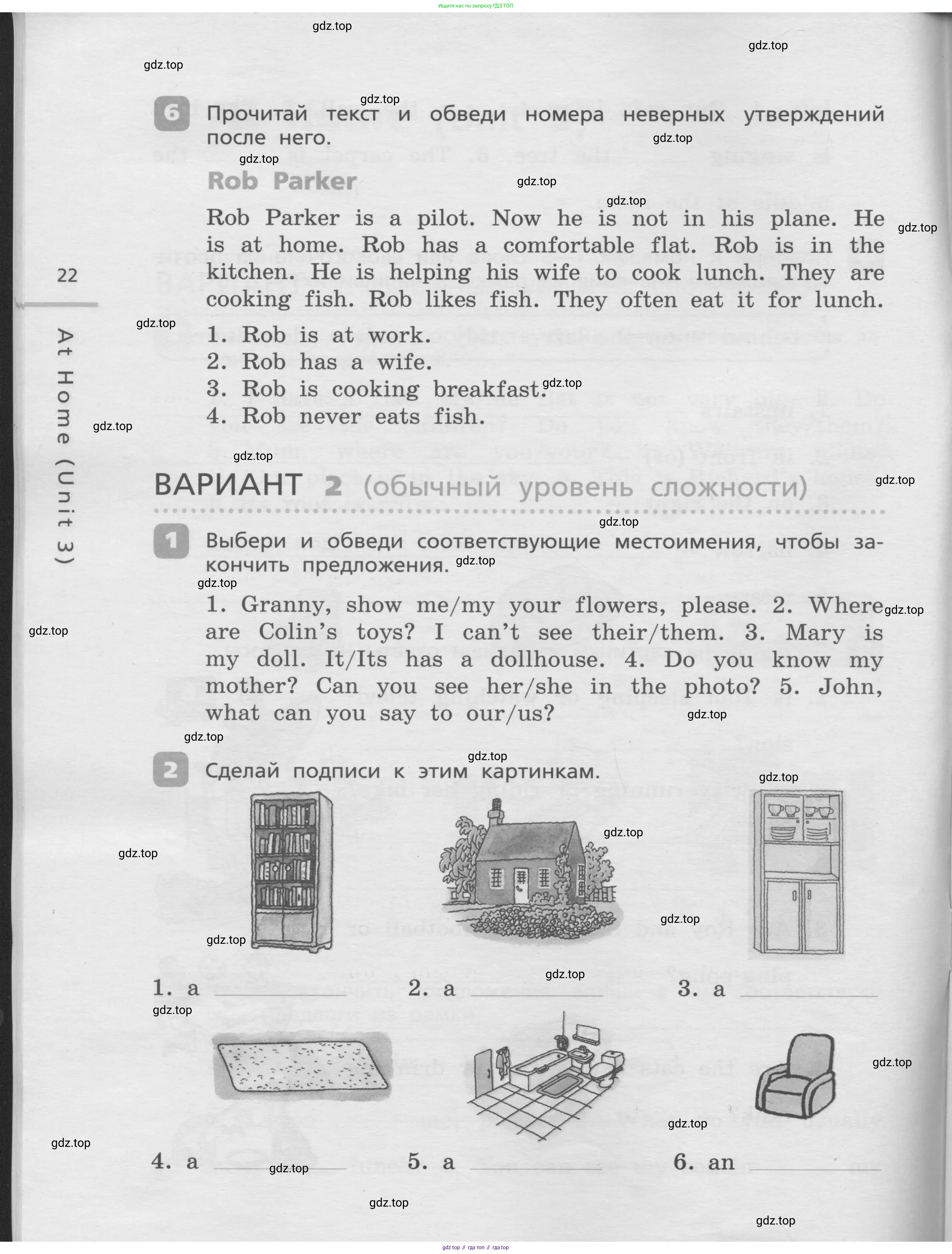 Английский язык (english), 4 класс Контрольные работы, авторы: Афанасьева Ольга Васильевна (Afanasyeva Olga), Михеева Ирина Владимировна (Mikheeva Irina), Баранова Ксения Михайловна (Baranova Ksenia), издательство Просвещение, Москва, 2016 - 2023, сиреневого цвета, страница 22