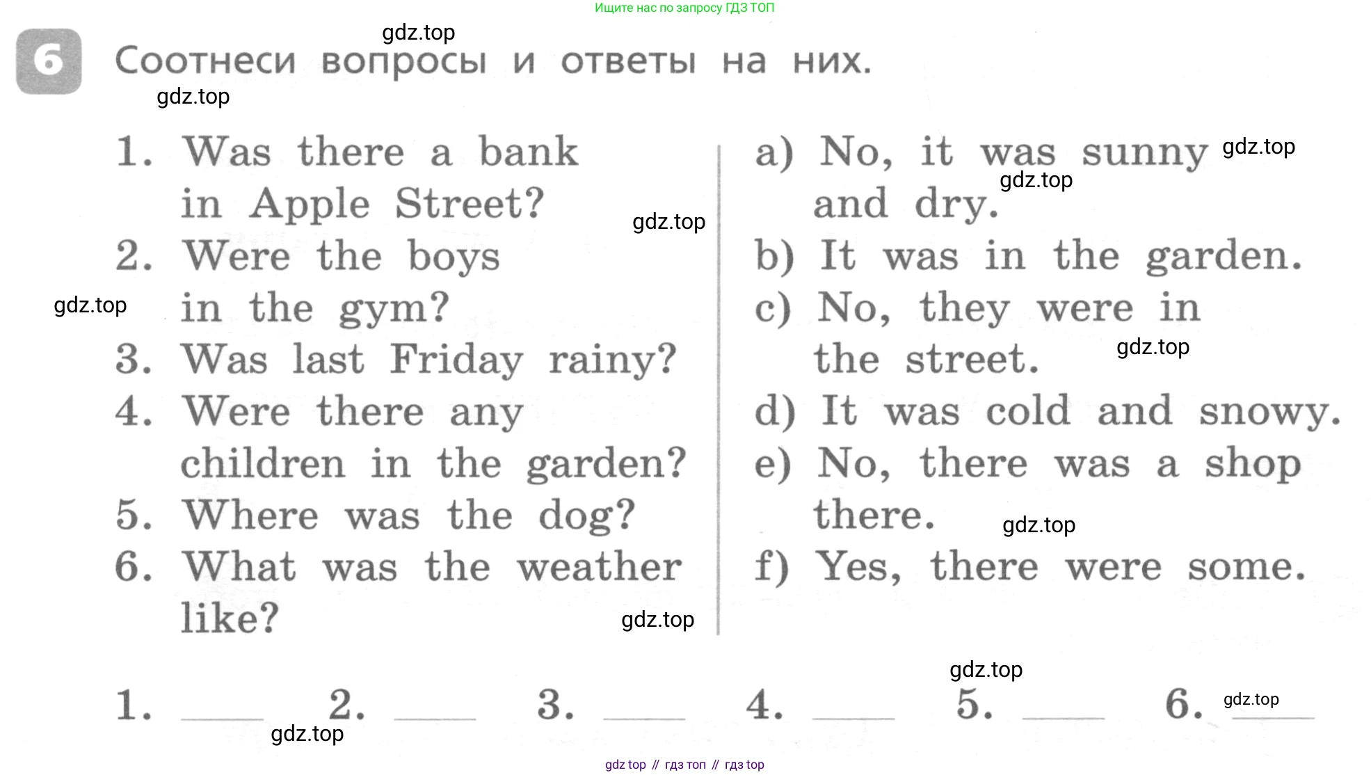 ГДЗ Английский язык (english), 4 класс Контрольные работы, авторы: Афанасьева Ольга Васильевна (Afanasyeva Olga), Михеева Ирина Владимировна (Mikheeva Irina), Баранова Ксения Михайловна (Baranova Ksenia), издательство Просвещение, Москва, 2016 - 2023, сиреневого цвета, страница 80, номер 6, Условие