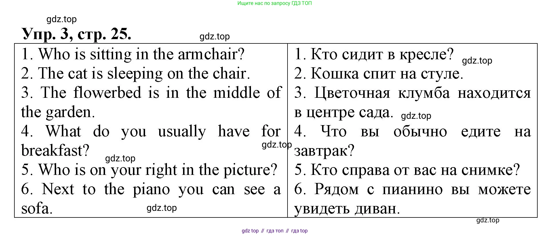 ГДЗ Английский язык (english), 4 класс Контрольные работы, авторы: Афанасьева Ольга Васильевна (Afanasyeva Olga), Михеева Ирина Владимировна (Mikheeva Irina), Баранова Ксения Михайловна (Baranova Ksenia), издательство Просвещение, Москва, 2016 - 2023, сиреневого цвета, страница 25, номер 3, Решение