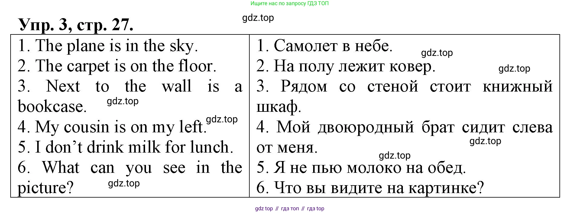 ГДЗ Английский язык (english), 4 класс Контрольные работы, авторы: Афанасьева Ольга Васильевна (Afanasyeva Olga), Михеева Ирина Владимировна (Mikheeva Irina), Баранова Ксения Михайловна (Baranova Ksenia), издательство Просвещение, Москва, 2016 - 2023, сиреневого цвета, страница 27, номер 3, Решение