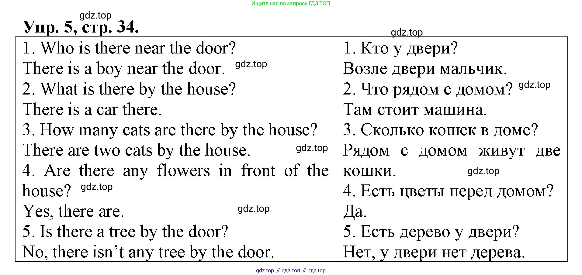 ГДЗ Английский язык (english), 4 класс Контрольные работы, авторы: Афанасьева Ольга Васильевна (Afanasyeva Olga), Михеева Ирина Владимировна (Mikheeva Irina), Баранова Ксения Михайловна (Baranova Ksenia), издательство Просвещение, Москва, 2016 - 2023, сиреневого цвета, страница 34, номер 5, Решение