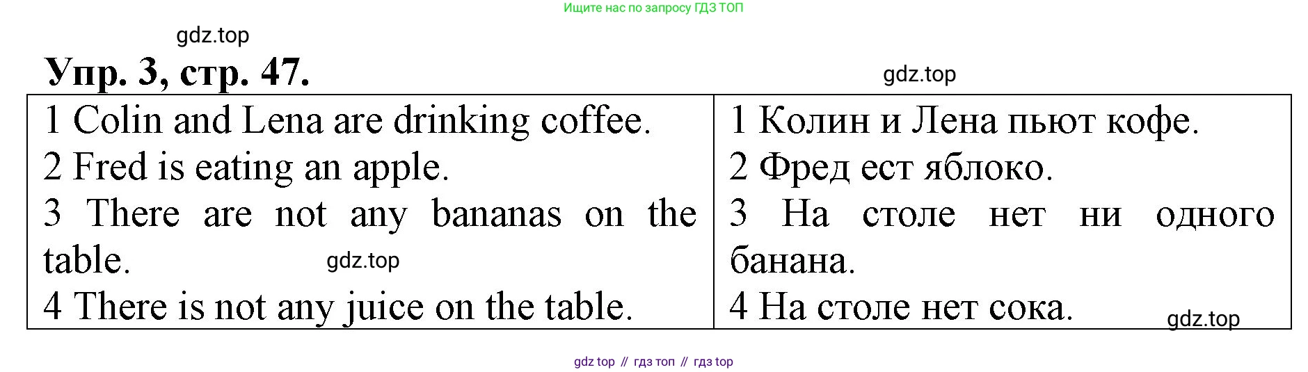 ГДЗ Английский язык (english), 4 класс Контрольные работы, авторы: Афанасьева Ольга Васильевна (Afanasyeva Olga), Михеева Ирина Владимировна (Mikheeva Irina), Баранова Ксения Михайловна (Baranova Ksenia), издательство Просвещение, Москва, 2016 - 2023, сиреневого цвета, страница 47, номер 3, Решение