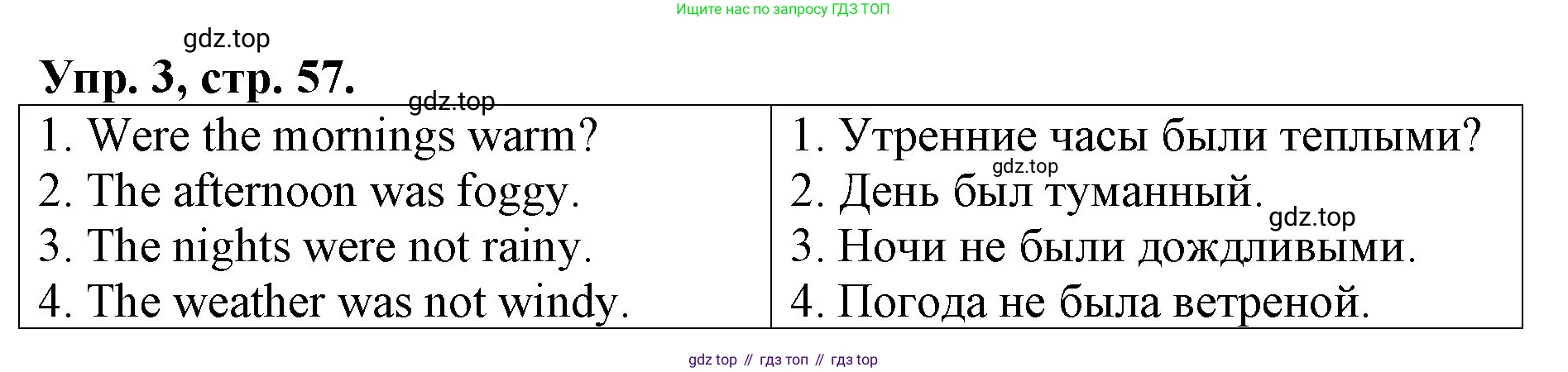 ГДЗ Английский язык (english), 4 класс Контрольные работы, авторы: Афанасьева Ольга Васильевна (Afanasyeva Olga), Михеева Ирина Владимировна (Mikheeva Irina), Баранова Ксения Михайловна (Baranova Ksenia), издательство Просвещение, Москва, 2016 - 2023, сиреневого цвета, страница 57, номер 3, Решение