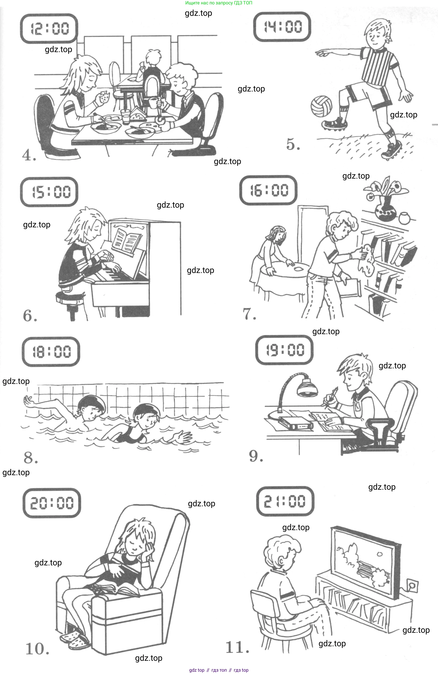 ГДЗ Английский язык (english), 4 класс Лексико-грамматический практикум, авторы: Афанасьева Ольга Васильевна (Afanasyeva Olga), Михеева Ирина Владимировна (Mikheeva Irina), Сьянов Александр Валерьевич, издательство Просвещение, Москва, 2015, сиреневого цвета, страница 46, номер 29, Условие (продолжение 2)