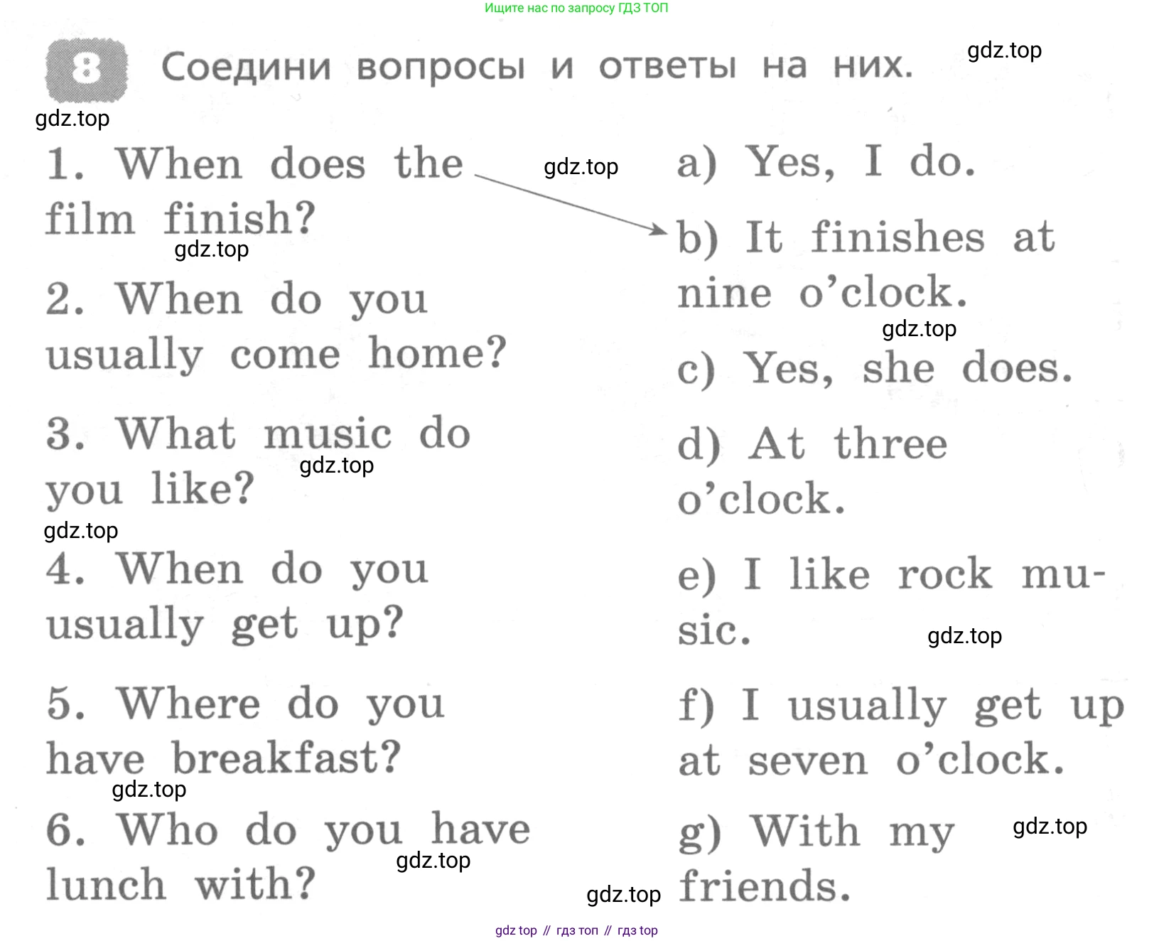 ГДЗ Английский язык (english), 4 класс Лексико-грамматический практикум, авторы: Афанасьева Ольга Васильевна (Afanasyeva Olga), Михеева Ирина Владимировна (Mikheeva Irina), Сьянов Александр Валерьевич, издательство Просвещение, Москва, 2015, сиреневого цвета, страница 30, номер 8, Условие