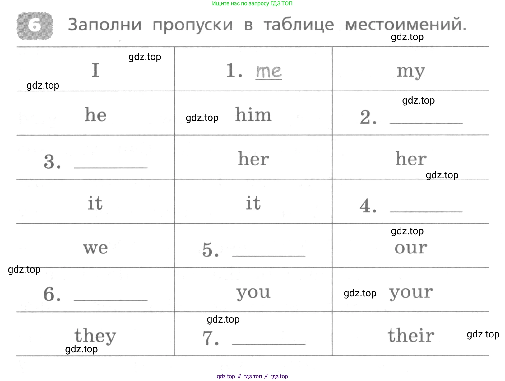 ГДЗ Английский язык (english), 4 класс Лексико-грамматический практикум, авторы: Афанасьева Ольга Васильевна (Afanasyeva Olga), Михеева Ирина Владимировна (Mikheeva Irina), Сьянов Александр Валерьевич, издательство Просвещение, Москва, 2015, сиреневого цвета, страница 55, номер 6, Условие