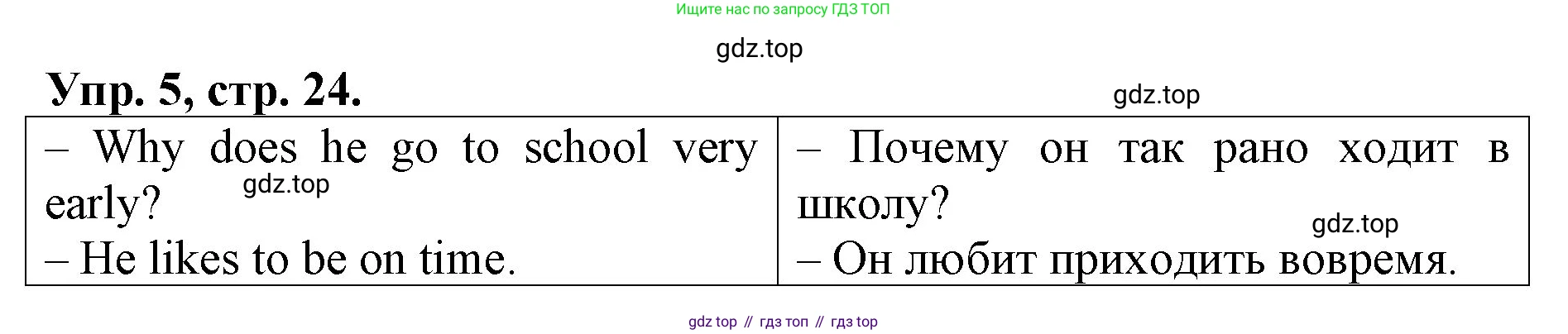ГДЗ Английский язык (english), 4 класс рабочая тетрадь, авторы: Афанасьева Ольга Васильевна (Afanasyeva Olga), Михеева Ирина Владимировна (Mikheeva Irina), издательство Дрофа, Москва, 2013 - 2023, сиреневого цвета, страница 24, номер 5, Решение