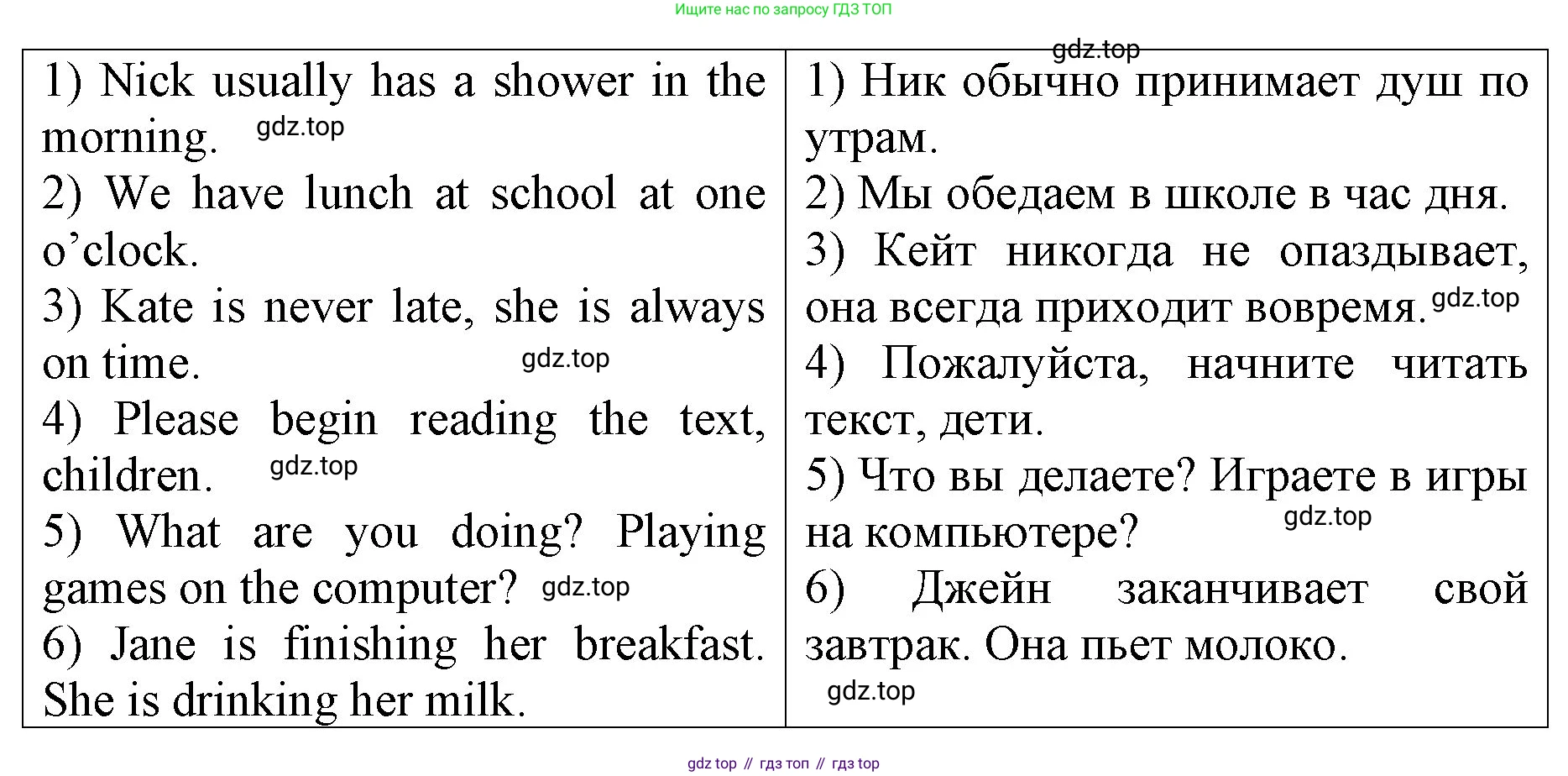 ГДЗ Английский язык (english), 4 класс рабочая тетрадь, авторы: Афанасьева Ольга Васильевна (Afanasyeva Olga), Михеева Ирина Владимировна (Mikheeva Irina), издательство Дрофа, Москва, 2013 - 2023, сиреневого цвета, страница 38, номер 2, Решение