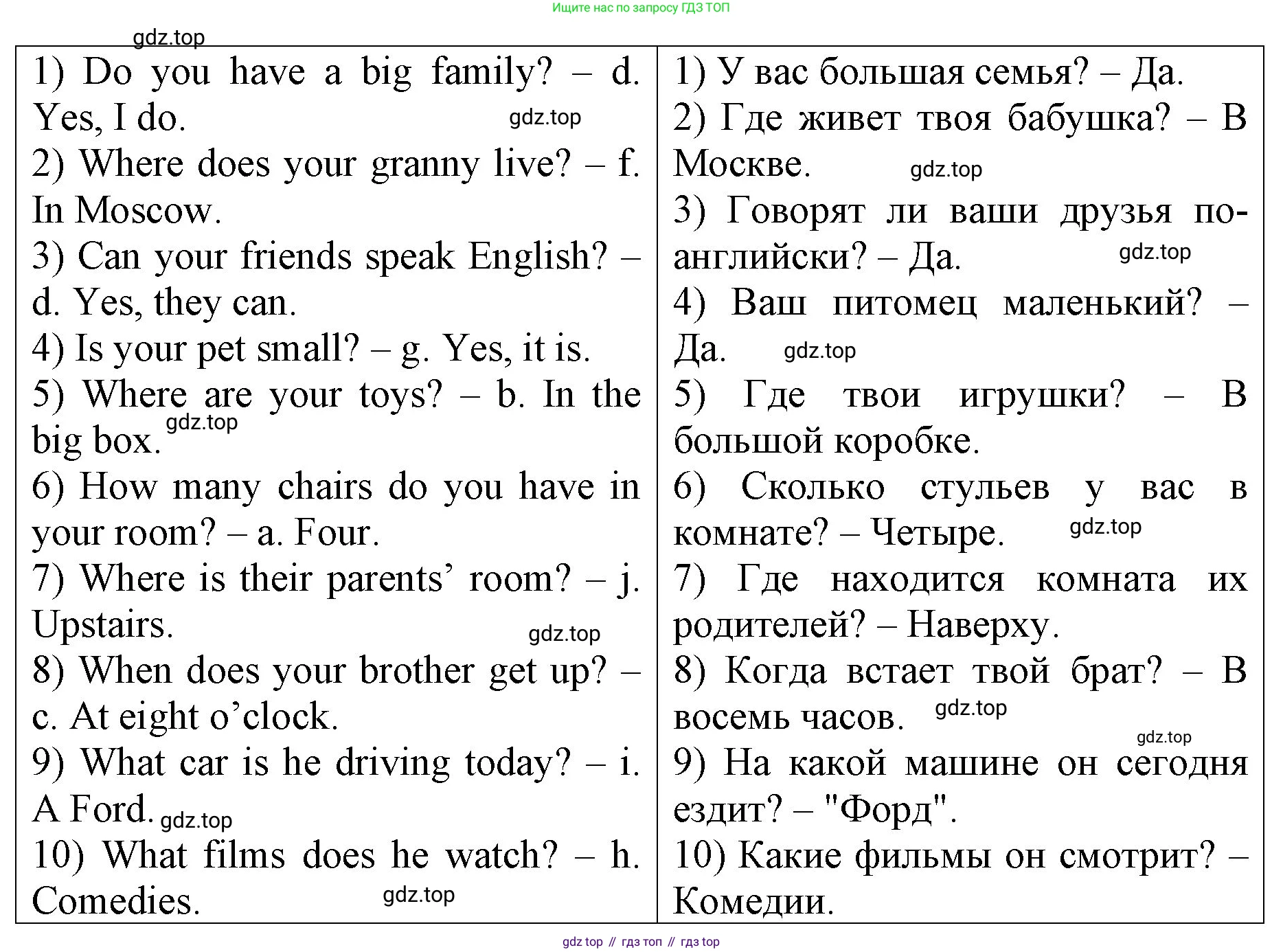 ГДЗ Английский язык (english), 4 класс рабочая тетрадь, авторы: Афанасьева Ольга Васильевна (Afanasyeva Olga), Михеева Ирина Владимировна (Mikheeva Irina), издательство Дрофа, Москва, 2013 - 2023, сиреневого цвета, страница 51, номер 4, Решение