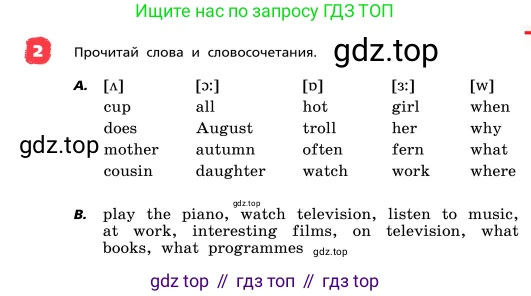 ГДЗ Английский язык (english), 4 класс Учебник, авторы: Афанасьева Ольга Васильевна (Afanasyeva Olga), Михеева Ирина Владимировна (Mikheeva Irina), издательство Дрофа, Москва, 2016 - 2023, радужного цвета, Часть ( Part) 1, страница 23, номер 2, Условие