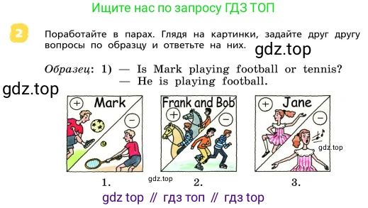 ГДЗ Английский язык (english), 4 класс Учебник, авторы: Афанасьева Ольга Васильевна (Afanasyeva Olga), Михеева Ирина Владимировна (Mikheeva Irina), издательство Дрофа, Москва, 2016 - 2023, радужного цвета, Часть ( Part) 1, страница 61, номер 2, Условие