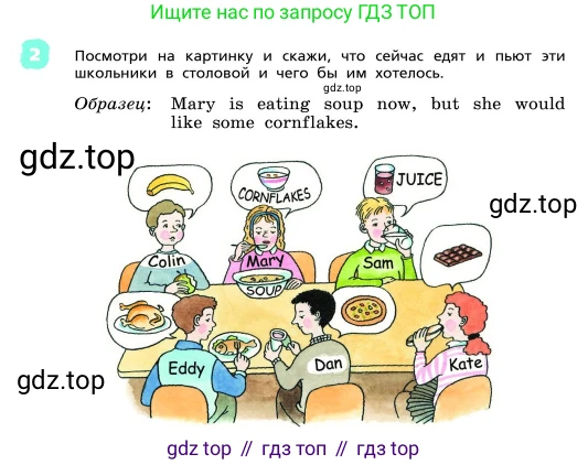 ГДЗ Английский язык (english), 4 класс Учебник, авторы: Афанасьева Ольга Васильевна (Afanasyeva Olga), Михеева Ирина Владимировна (Mikheeva Irina), издательство Дрофа, Москва, 2016 - 2023, радужного цвета, Часть ( Part) 2, страница 28, номер 2, Условие