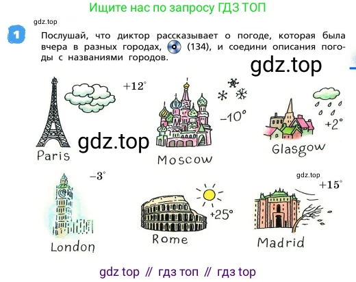 ГДЗ Английский язык (english), 4 класс Учебник, авторы: Афанасьева Ольга Васильевна (Afanasyeva Olga), Михеева Ирина Владимировна (Mikheeva Irina), издательство Дрофа, Москва, 2016 - 2023, радужного цвета, Часть ( Part) 2, страница 51, номер 1, Условие