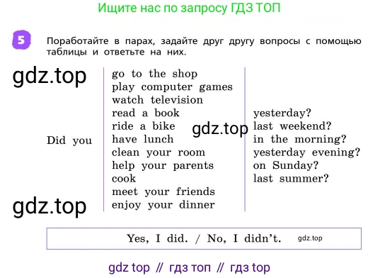 ГДЗ Английский язык (english), 4 класс Учебник, авторы: Афанасьева Ольга Васильевна (Afanasyeva Olga), Михеева Ирина Владимировна (Mikheeva Irina), издательство Дрофа, Москва, 2016 - 2023, радужного цвета, Часть ( Part) 2, страница 77, номер 5, Условие