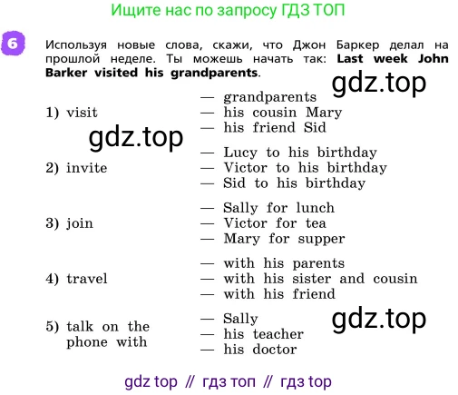 ГДЗ Английский язык (english), 4 класс Учебник, авторы: Афанасьева Ольга Васильевна (Afanasyeva Olga), Михеева Ирина Владимировна (Mikheeva Irina), издательство Дрофа, Москва, 2016 - 2023, радужного цвета, Часть ( Part) 2, страница 81, номер 6, Условие