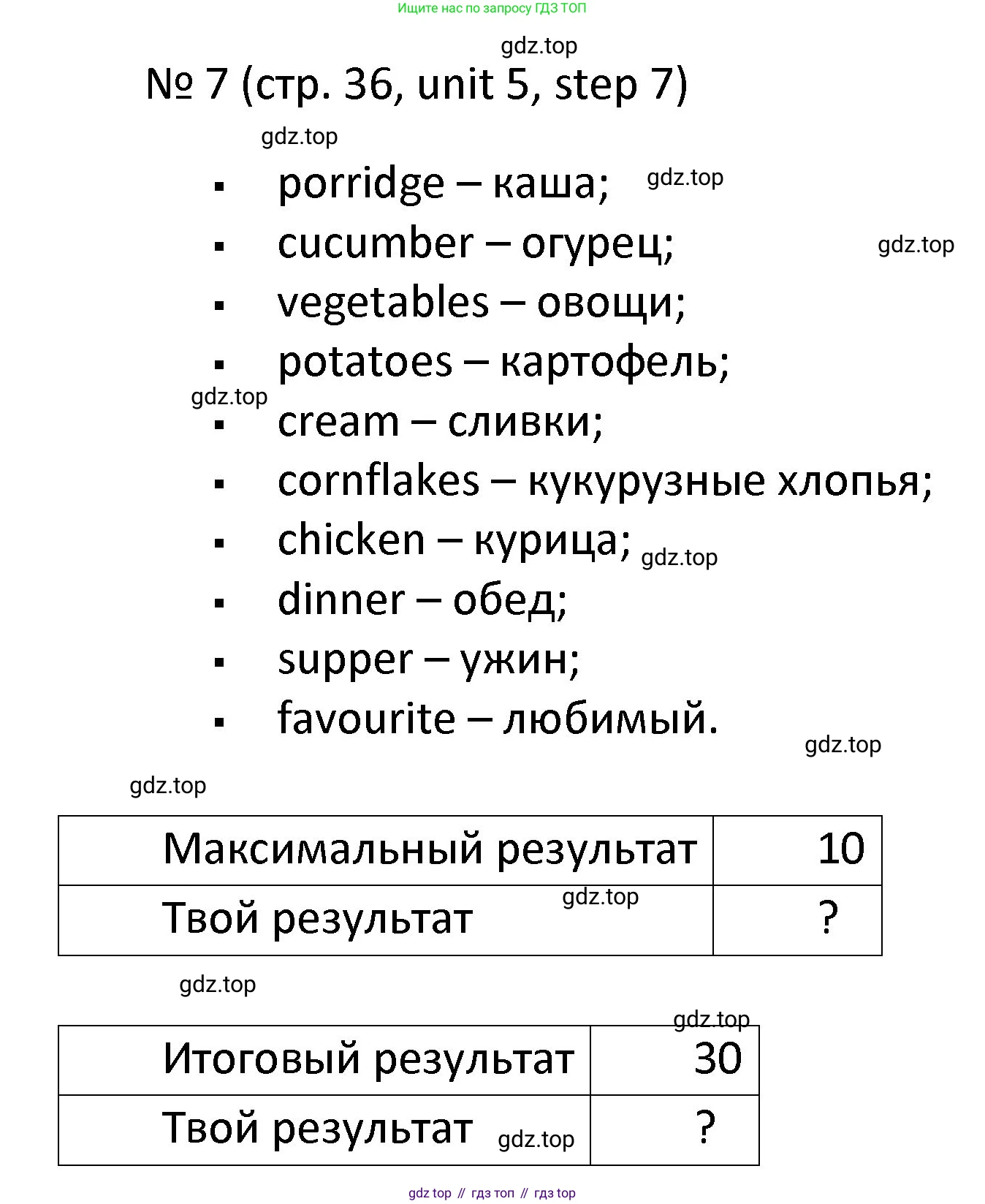 ГДЗ Английский язык (english), 4 класс Учебник, авторы: Афанасьева Ольга Васильевна (Afanasyeva Olga), Михеева Ирина Владимировна (Mikheeva Irina), издательство Дрофа, Москва, 2016 - 2023, радужного цвета, Часть ( Part) 2, страница 36, номер 7, Решение