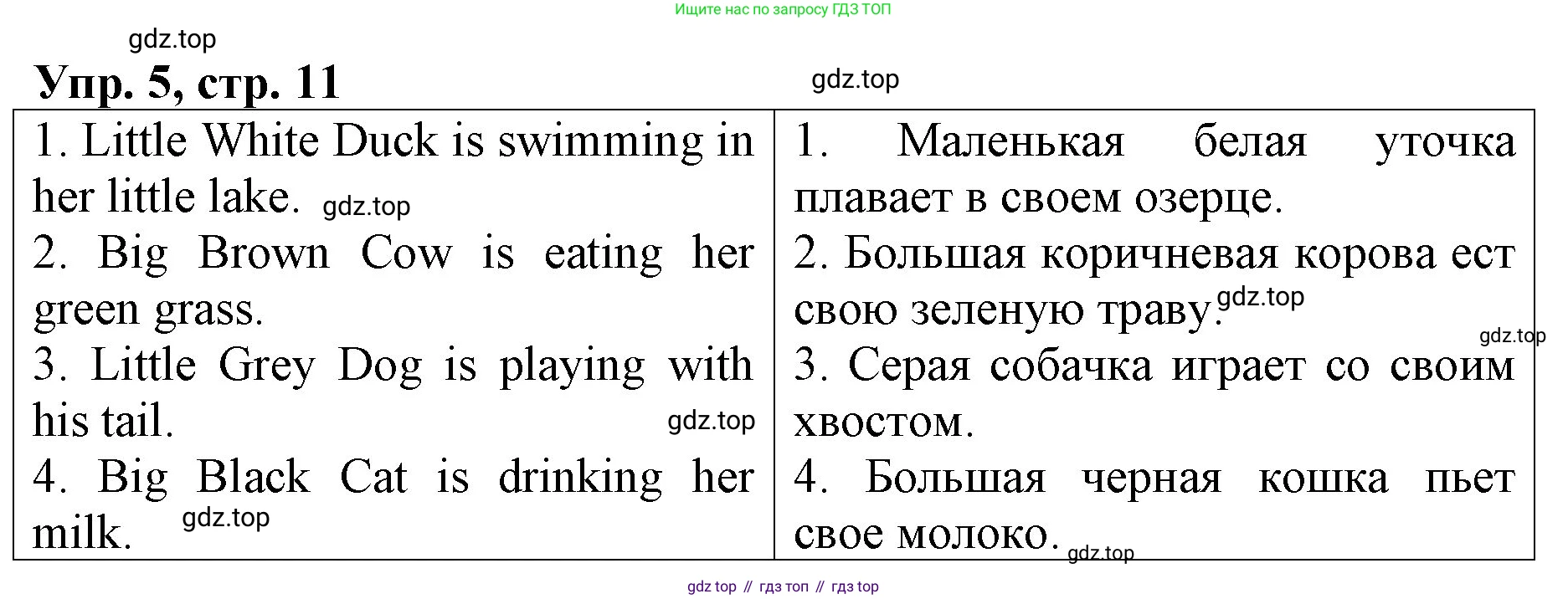 ГДЗ Английский язык (english), 4 класс Книга для чтения, авторы: Афанасьева Ольга Васильевна (Afanasyeva Olga), Михеева Ирина Владимировна (Mikheeva Irina), издательство Просвещение, Москва, 2017 - 2023, сиреневого цвета, страница 11, номер 5, Решение