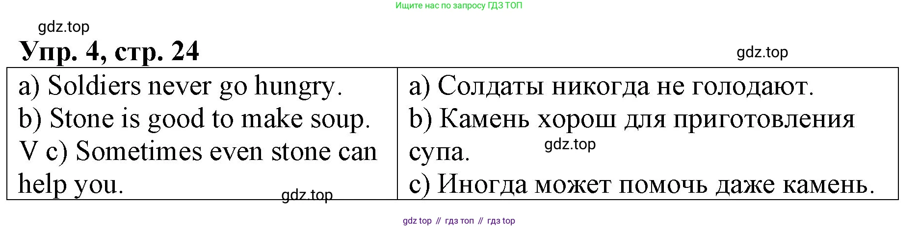 ГДЗ Английский язык (english), 4 класс Книга для чтения, авторы: Афанасьева Ольга Васильевна (Afanasyeva Olga), Михеева Ирина Владимировна (Mikheeva Irina), издательство Просвещение, Москва, 2017 - 2023, сиреневого цвета, страница 24, номер 4, Решение