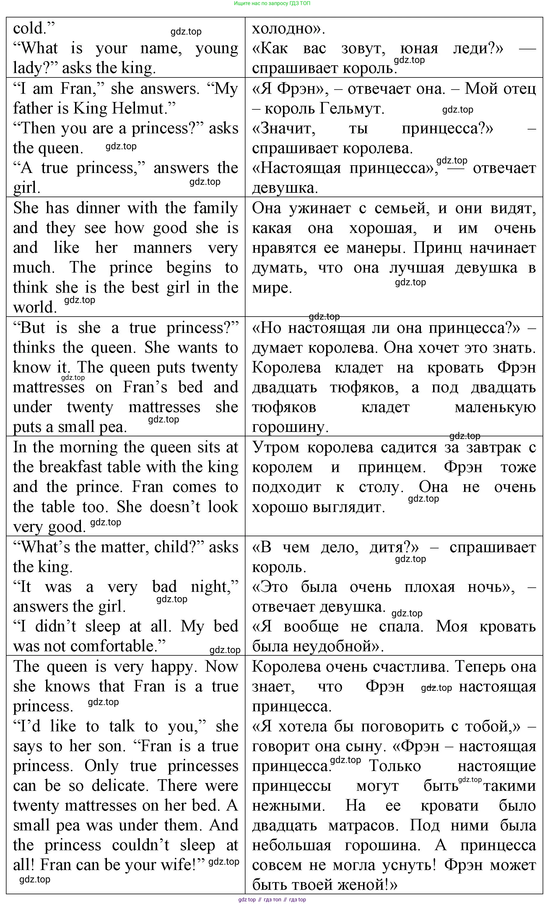 ГДЗ Английский язык (english), 4 класс Книга для чтения, авторы: Афанасьева Ольга Васильевна (Afanasyeva Olga), Михеева Ирина Владимировна (Mikheeva Irina), издательство Просвещение, Москва, 2017 - 2023, сиреневого цвета, страница 42, номер 3, Решение (продолжение 2)