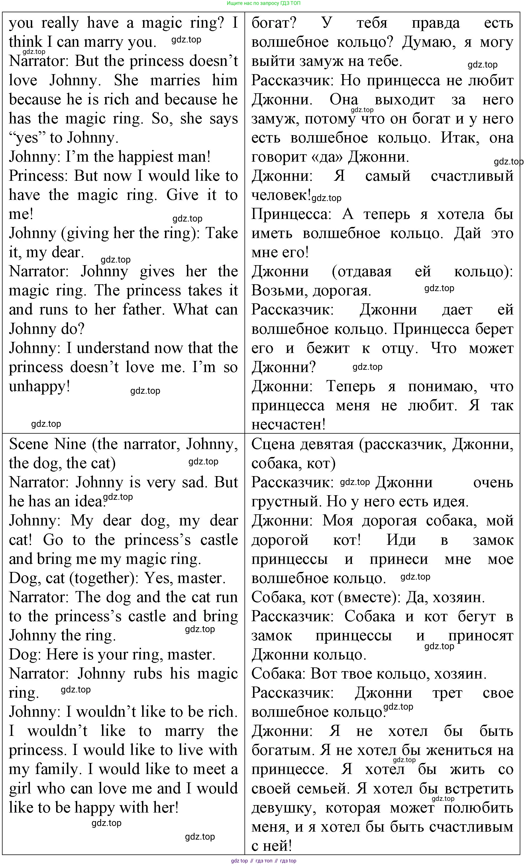 ГДЗ Английский язык (english), 4 класс Книга для чтения, авторы: Афанасьева Ольга Васильевна (Afanasyeva Olga), Михеева Ирина Владимировна (Mikheeva Irina), издательство Просвещение, Москва, 2017 - 2023, сиреневого цвета, страница 56, номер 1, Решение (продолжение 5)