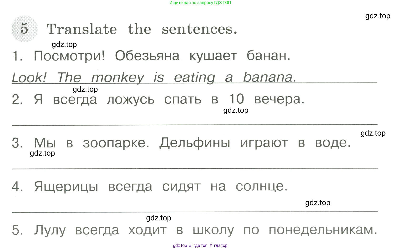 ГДЗ Английский язык (english), 4 класс Грамматический тренажёр, автор: Юшина Дарья Генадьевна, издательство Просвещение, Москва, 2019, красного цвета, страница 51, номер 5, Условие