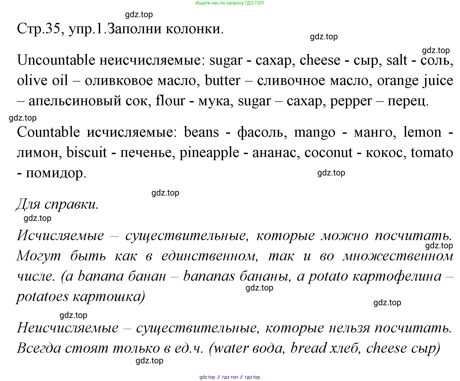 ГДЗ Английский язык (english), 4 класс Грамматический тренажёр, автор: Юшина Дарья Генадьевна, издательство Просвещение, Москва, 2019, красного цвета, страница 35, номер 1, Решение (продолжение 2)