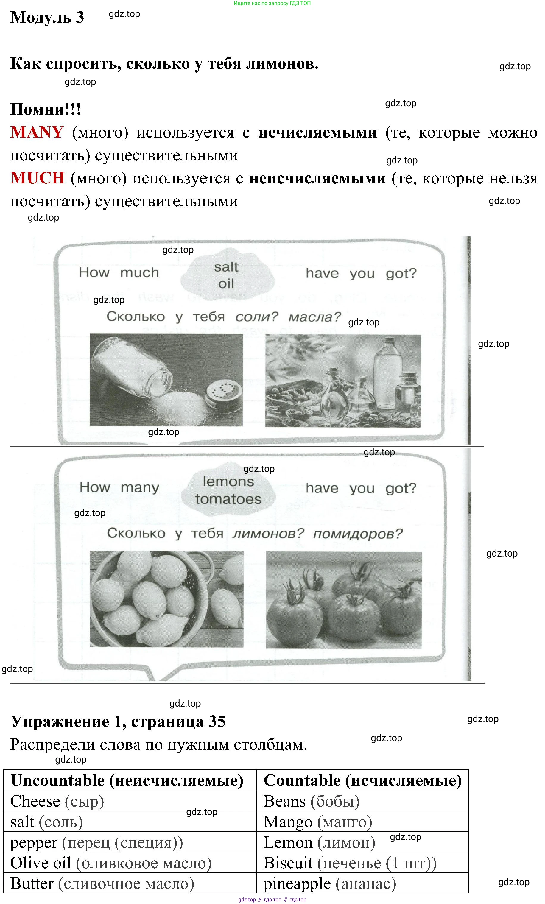 ГДЗ Английский язык (english), 4 класс Грамматический тренажёр, автор: Юшина Дарья Генадьевна, издательство Просвещение, Москва, 2019, красного цвета, страница 35, номер 1, Решение 2