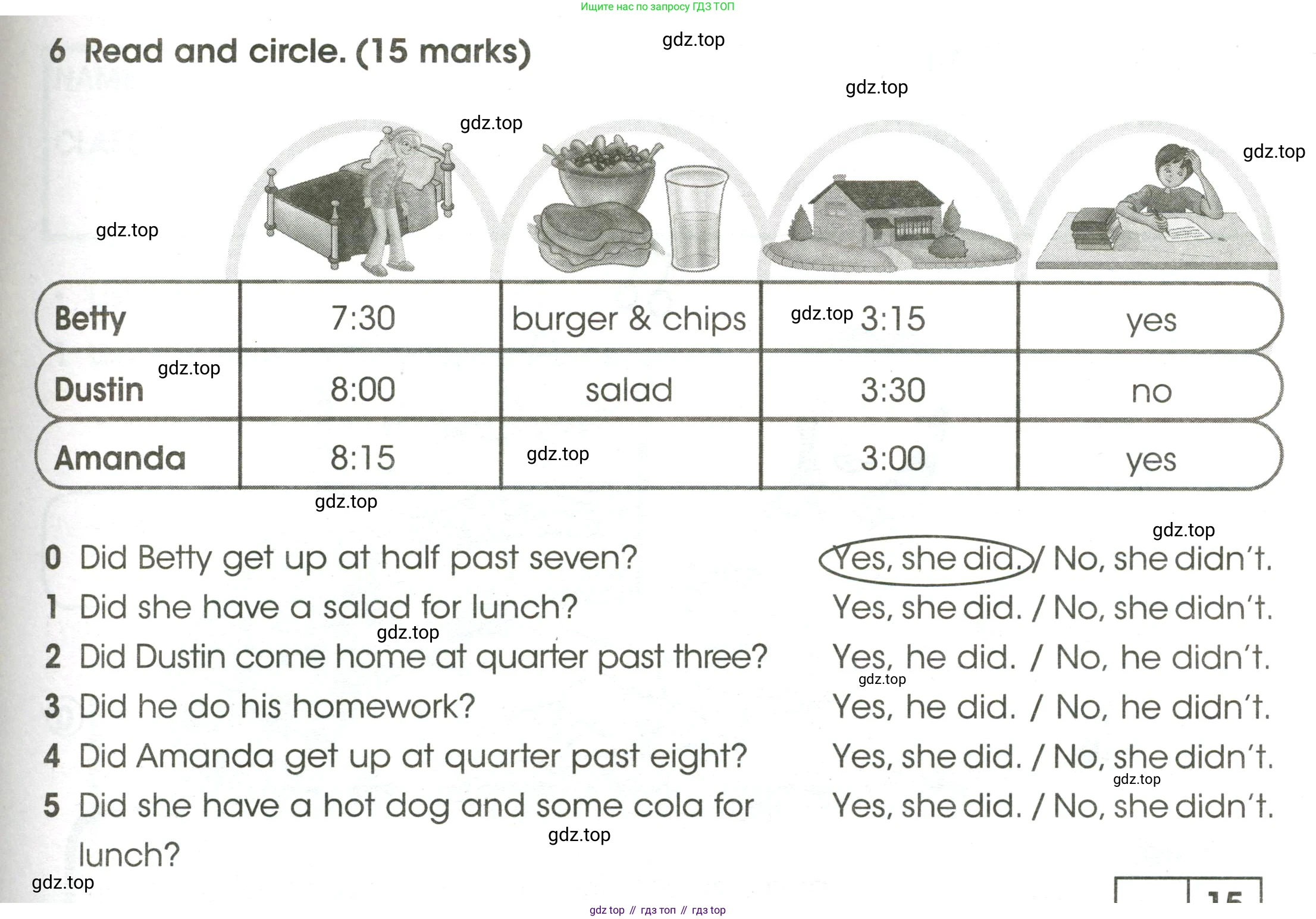 ГДЗ Английский язык (english), 4 класс контрольные задания (test booklet), авторы: Баранова Ксения Михайловна (Baranova Ksenia), Дули Дженни (Dooley Jenny), Копылова Виктория Викторовна (Kopylova Victoria), Мильруд Радислав Петрович (Millrood Radislav), Эванс Вирджиния (Evans Virginia), издательство Просвещение, Москва, 2023, серого цвета, страница 79, номер 6, Условие